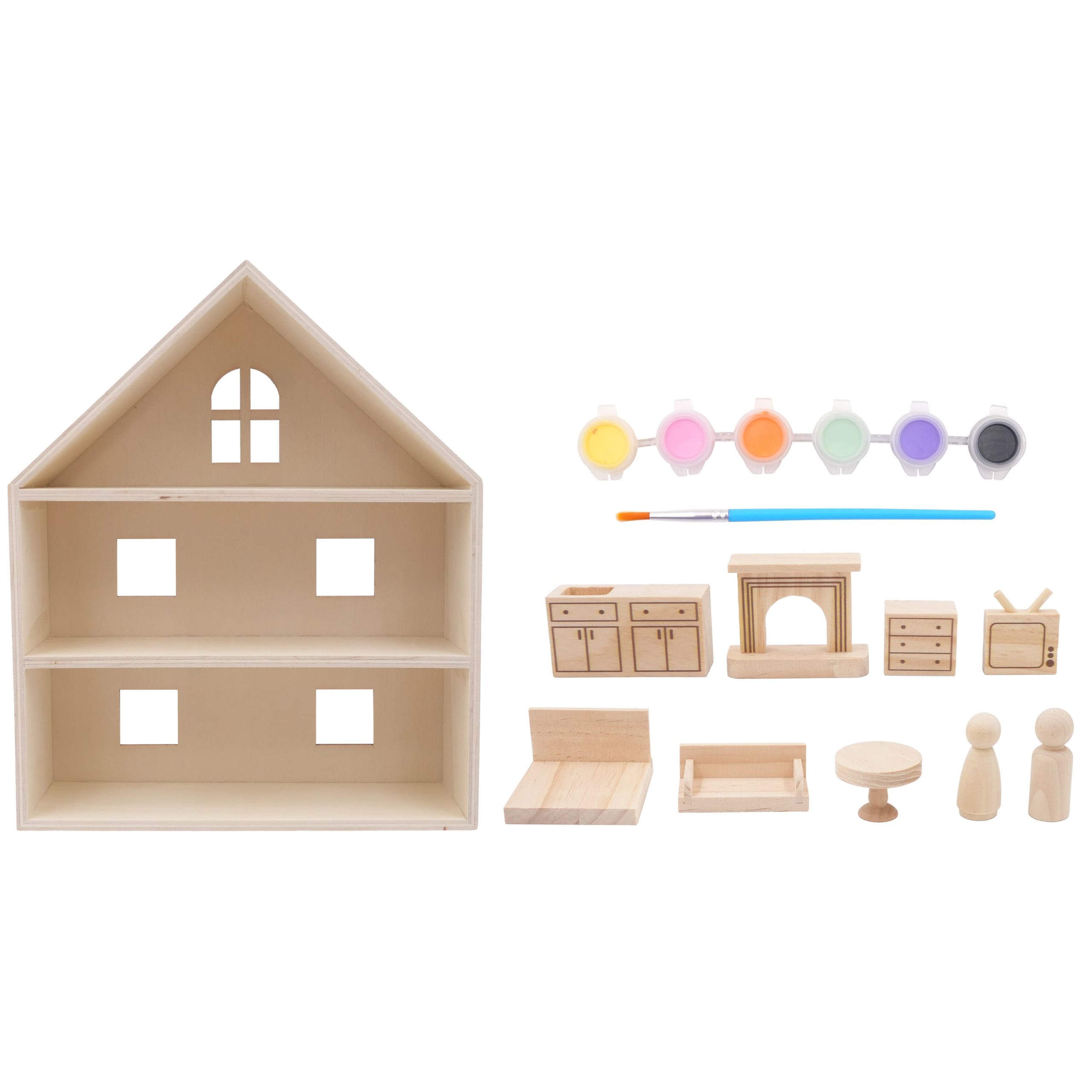 Large Wood House Kit by Creatology™ - Image 2