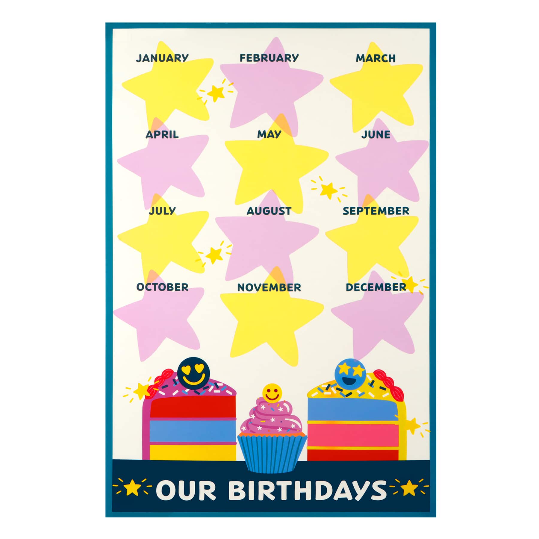 Class Rules! 12" x 18" Happy Birthday Poster Set by B2C™ - Image 2