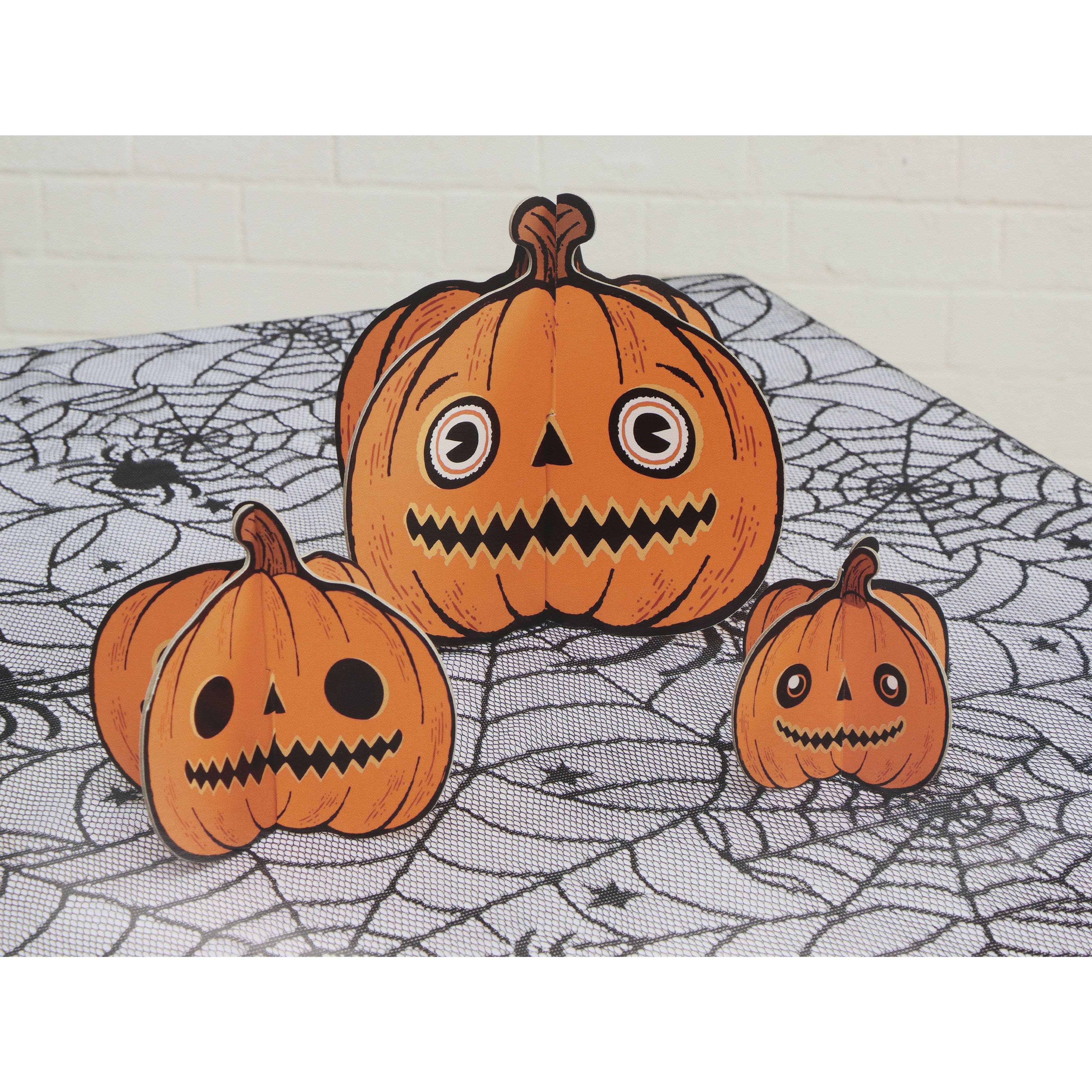 Halloween Jack-O'-Lantern Tabletop Décor, 3ct. by Celebrate It™