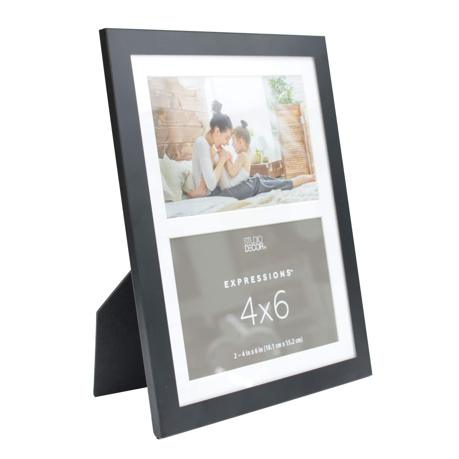 Expressions™ 2 Opening 4" x 6" Black Collage Frame by Studio Décor® - Image 4