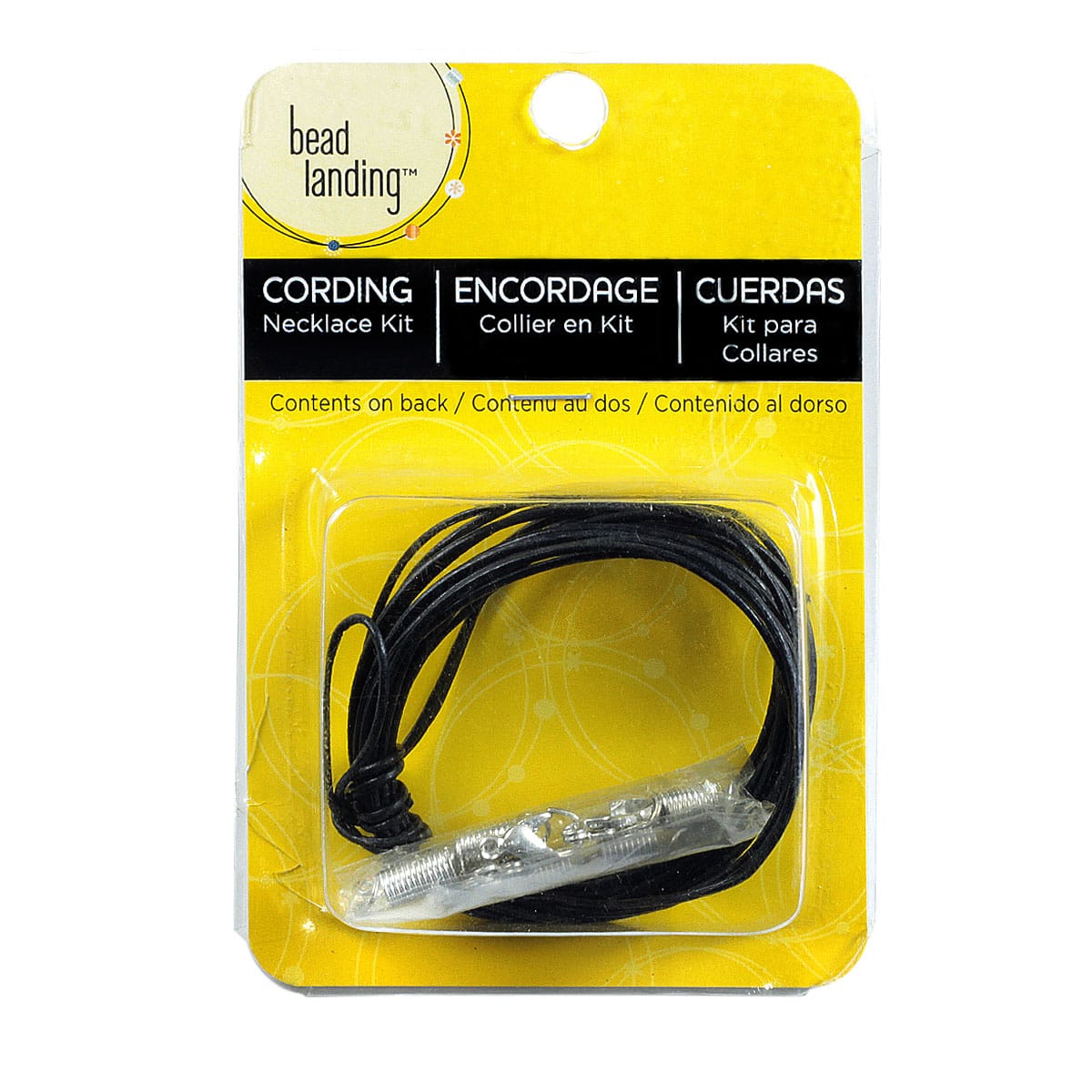 Black Leather Cord Kit & Findings Necklace Kit by Bead Landing™