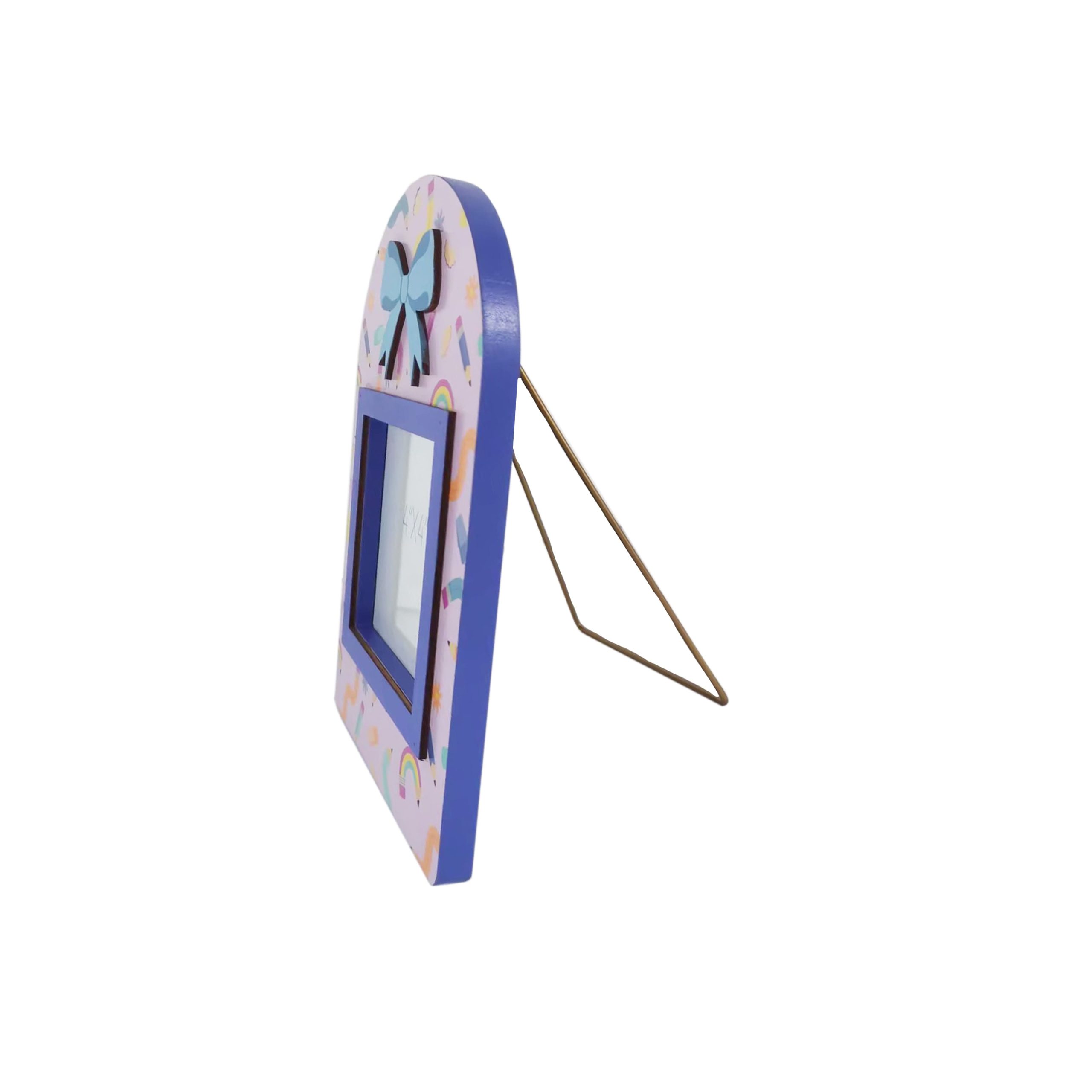 Class Rules! 4" x 4" Blue Bow Tabletop Décor by B2C™ - Image 3