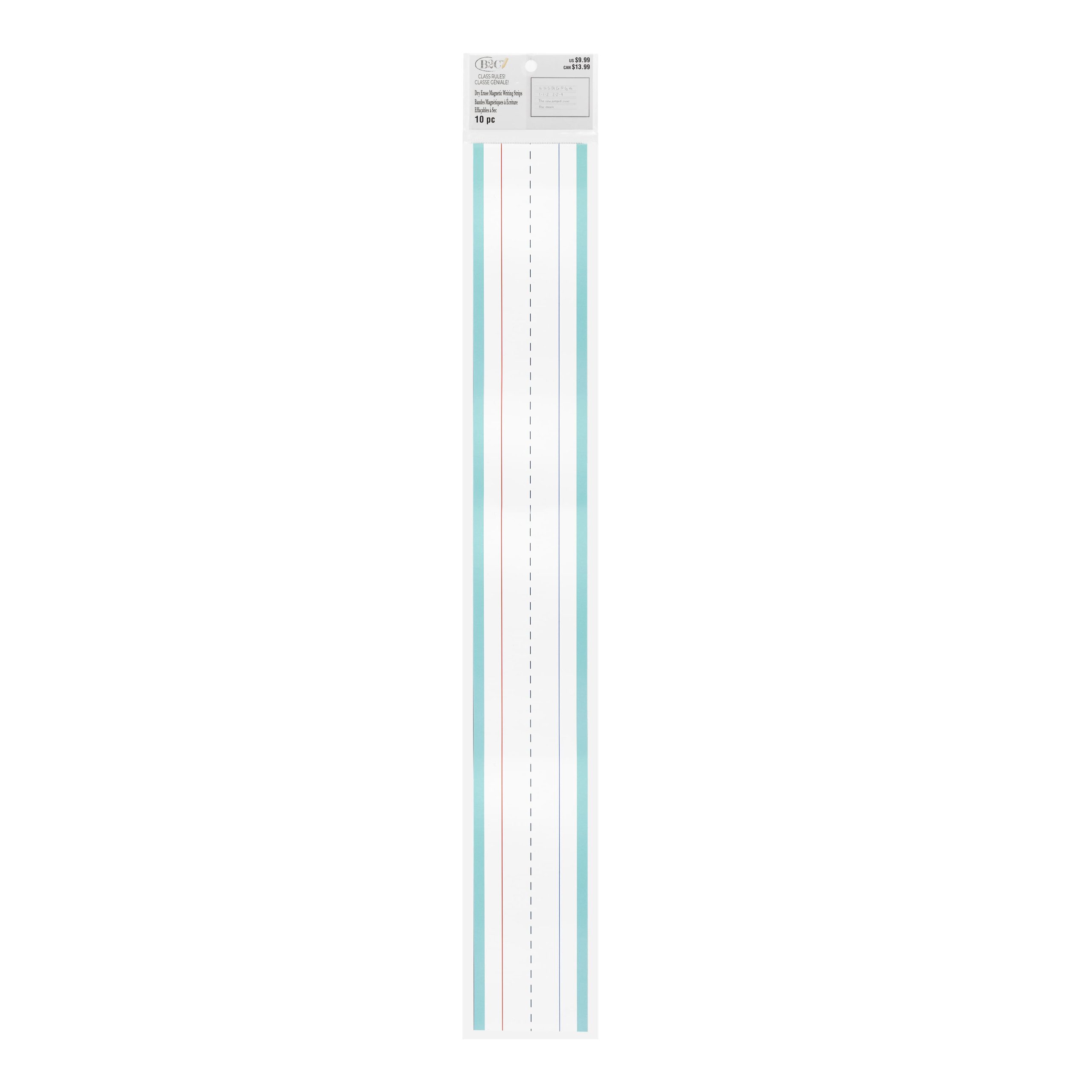 Class Rules! 23.5" Green & White Dry Erase Writing Strips, 10ct. by B2C™ - Image 4