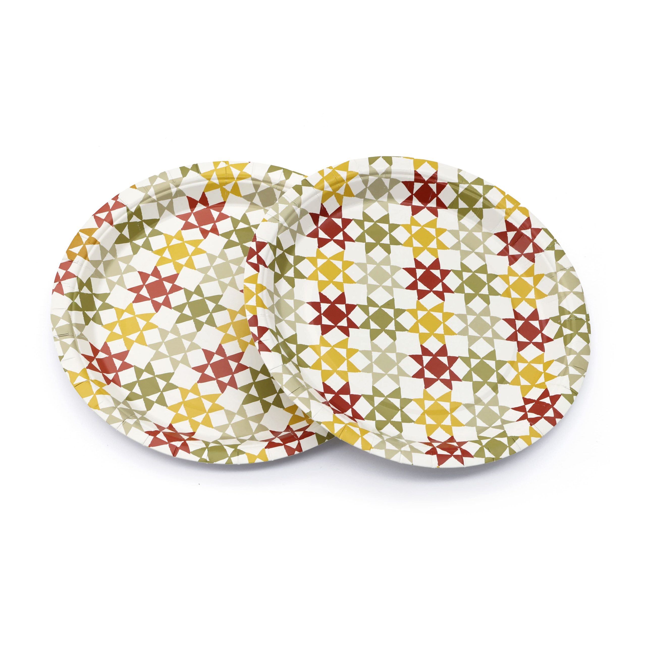 9" Thanksgiving Multicolor Print Paper Dinner Plates, 10ct. by Celebrate It™ - Image 2