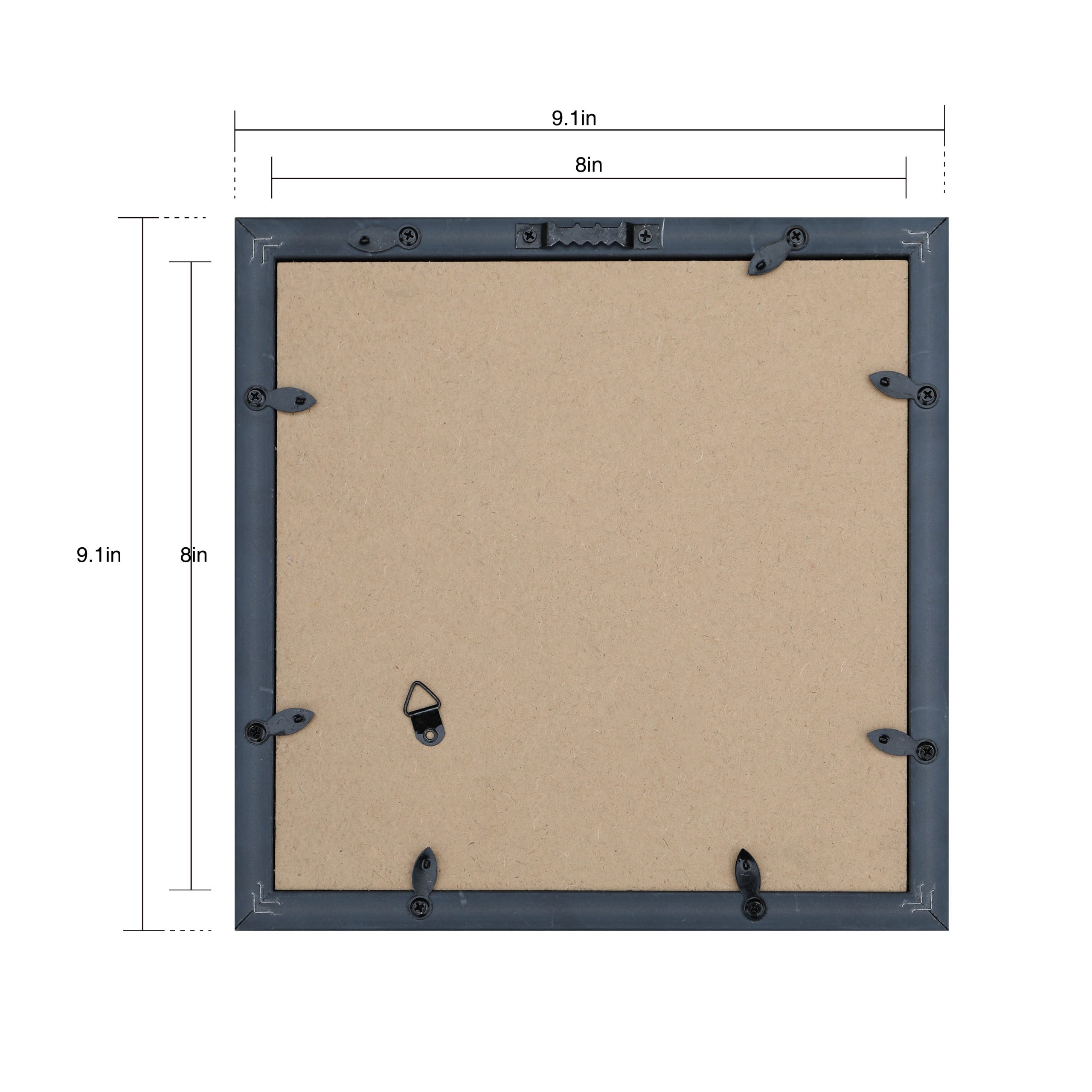 8" x 8" Flat Black Shadow Box by Studio Décor® - Image 4
