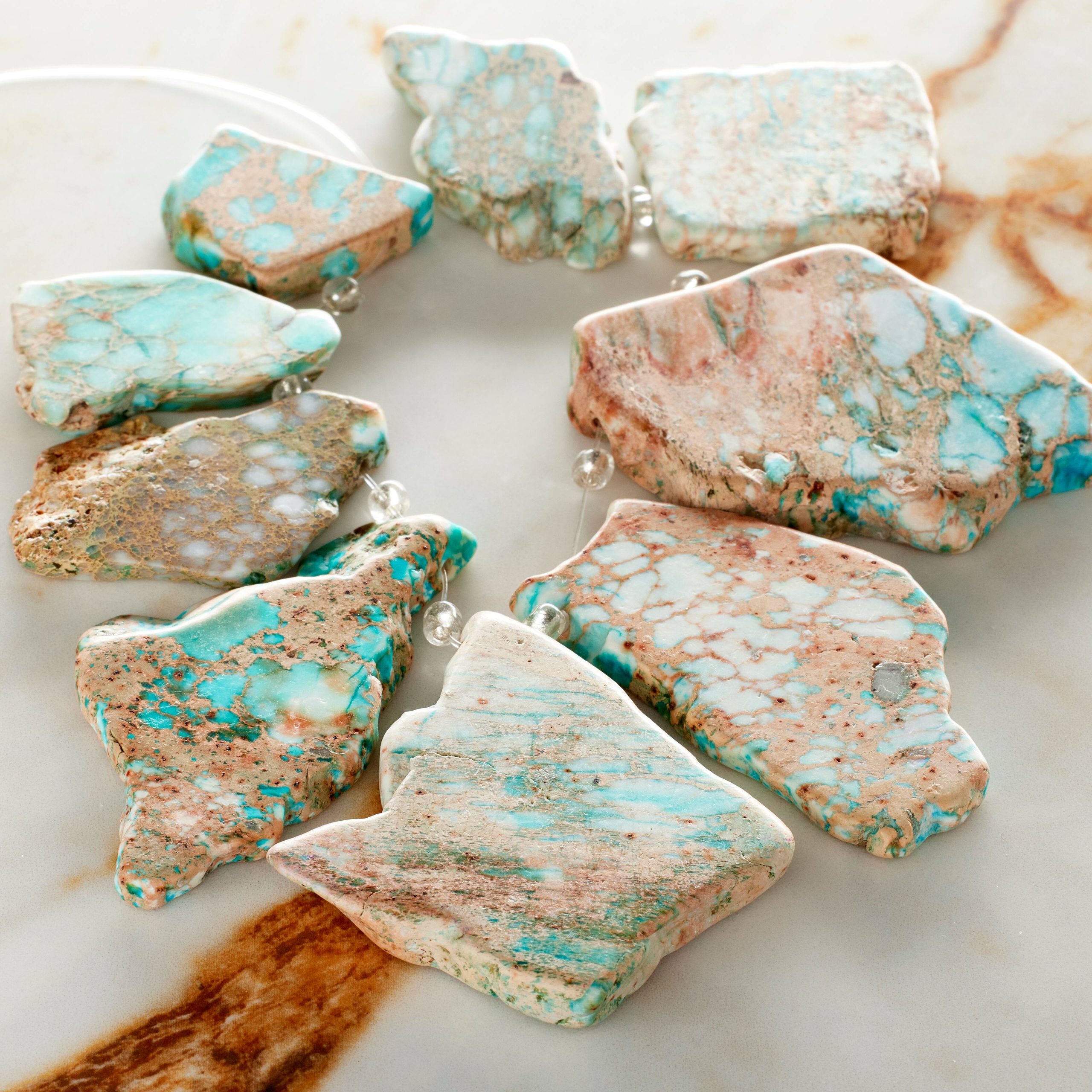 Green Imperial Jasper Nugget Beads by Bead Landing™ - Image 2