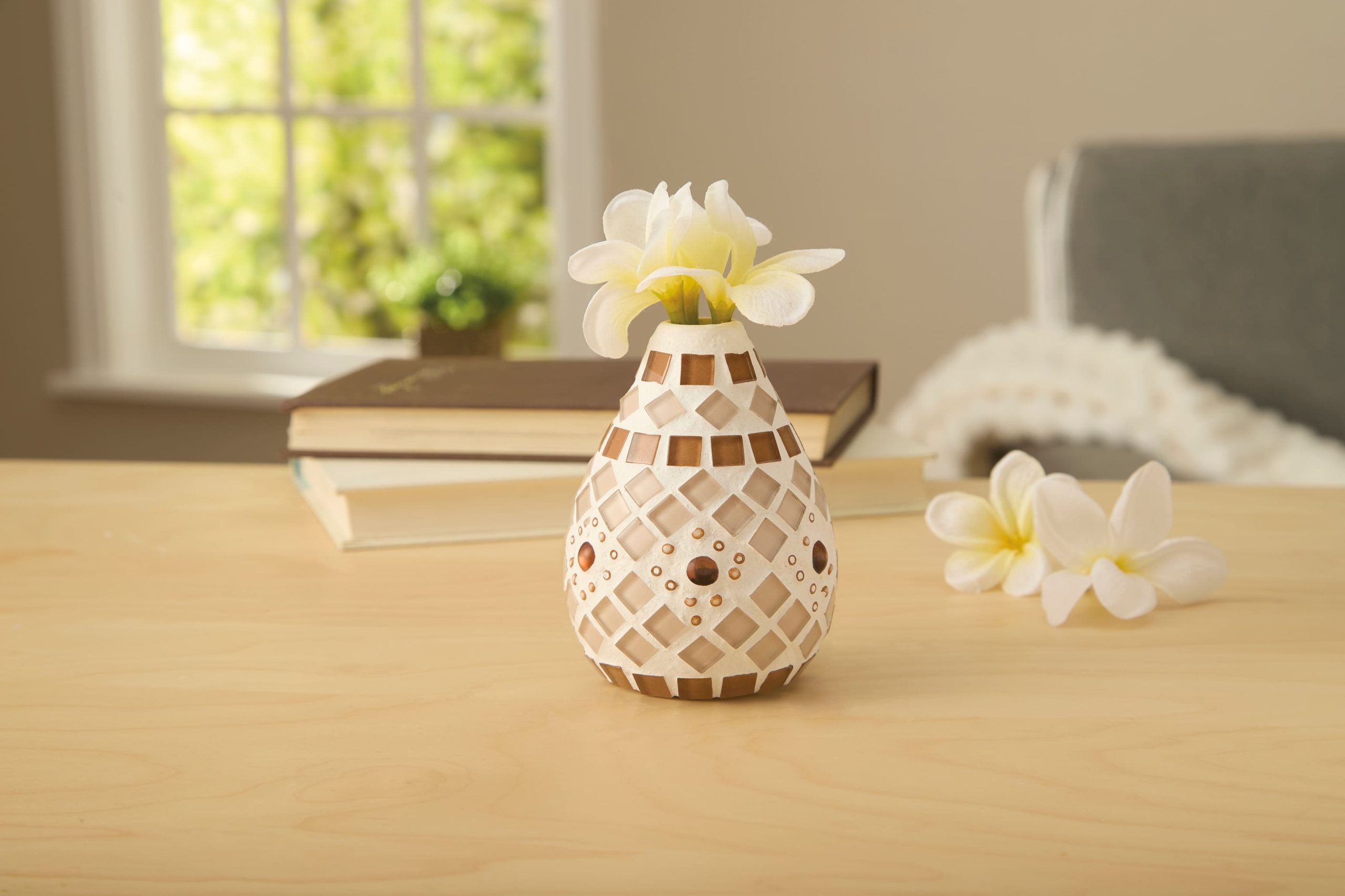 Tan & Brown Mosaic Vase Kit by Make Market®