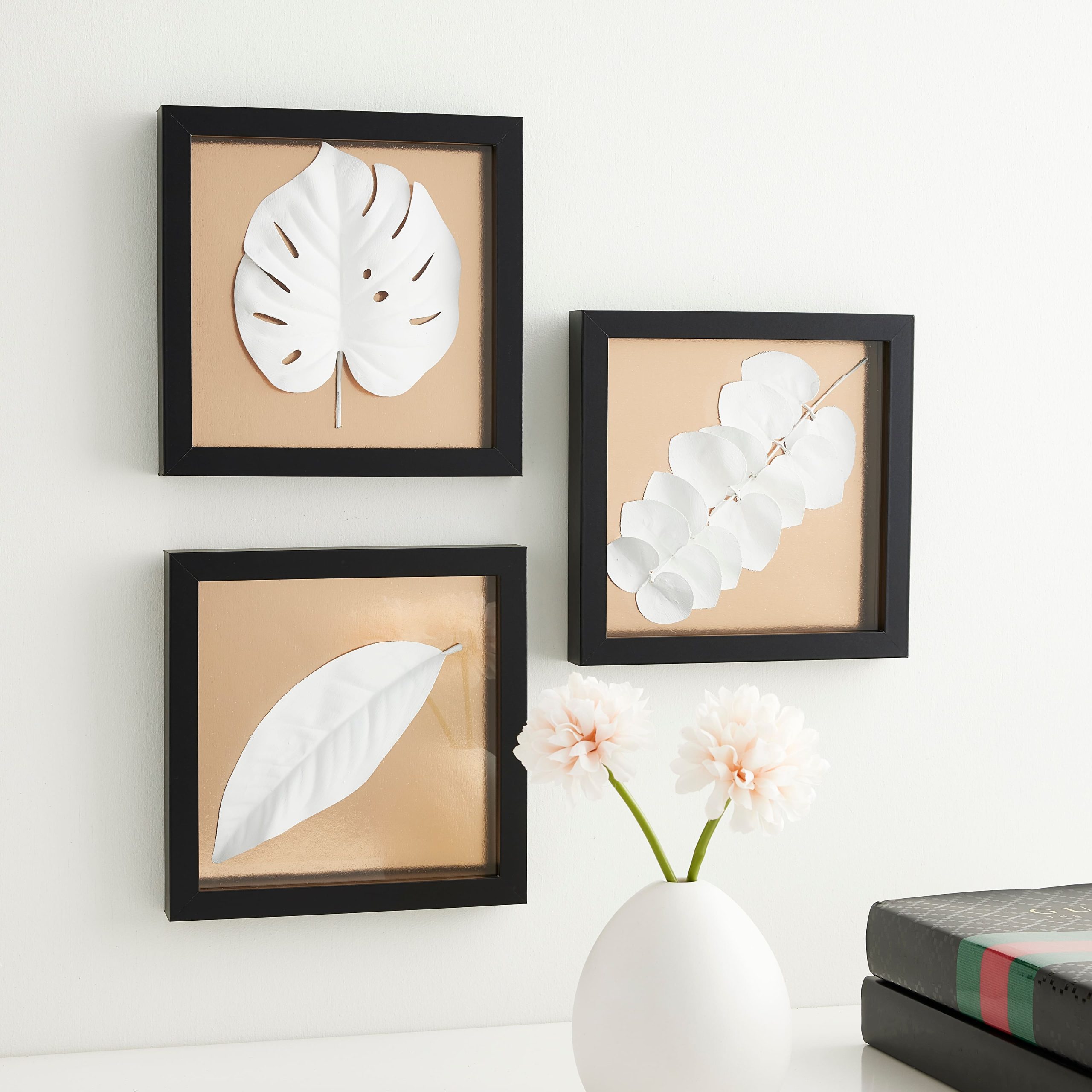 3 Pack Fundamentals 8" x 8" Black Shadow Boxes by Studio Décor® - Image 2