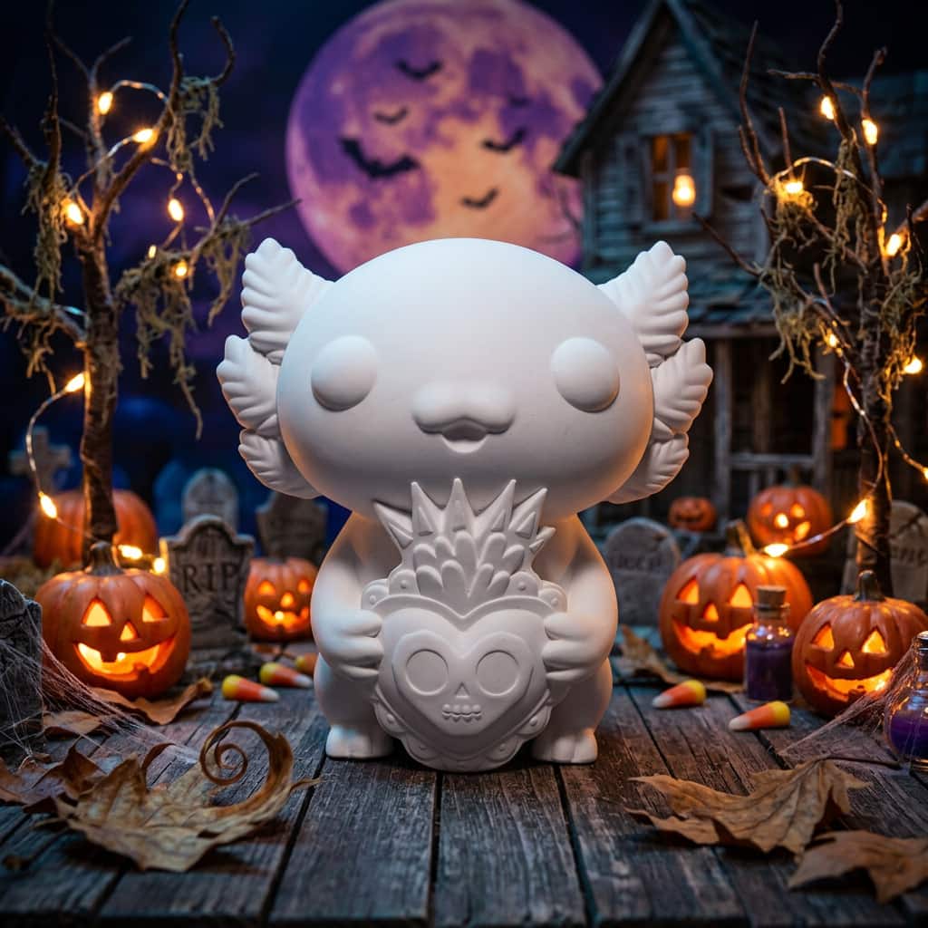4" DIY Plaster Axolotl Tabletop Décor by Ashland® - Image 4