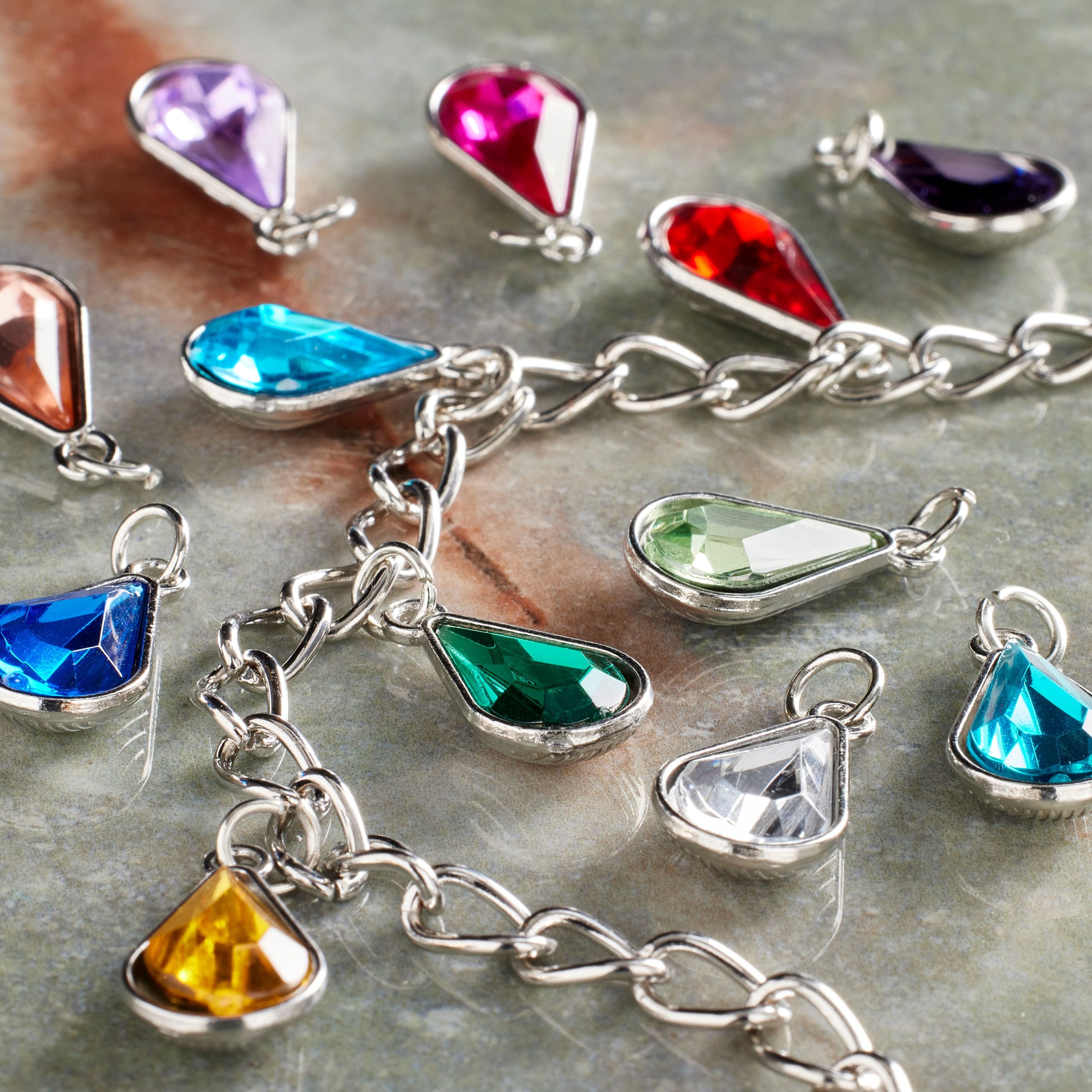Teardrop Gem Charm Set by Bead Landing™ - Image 2