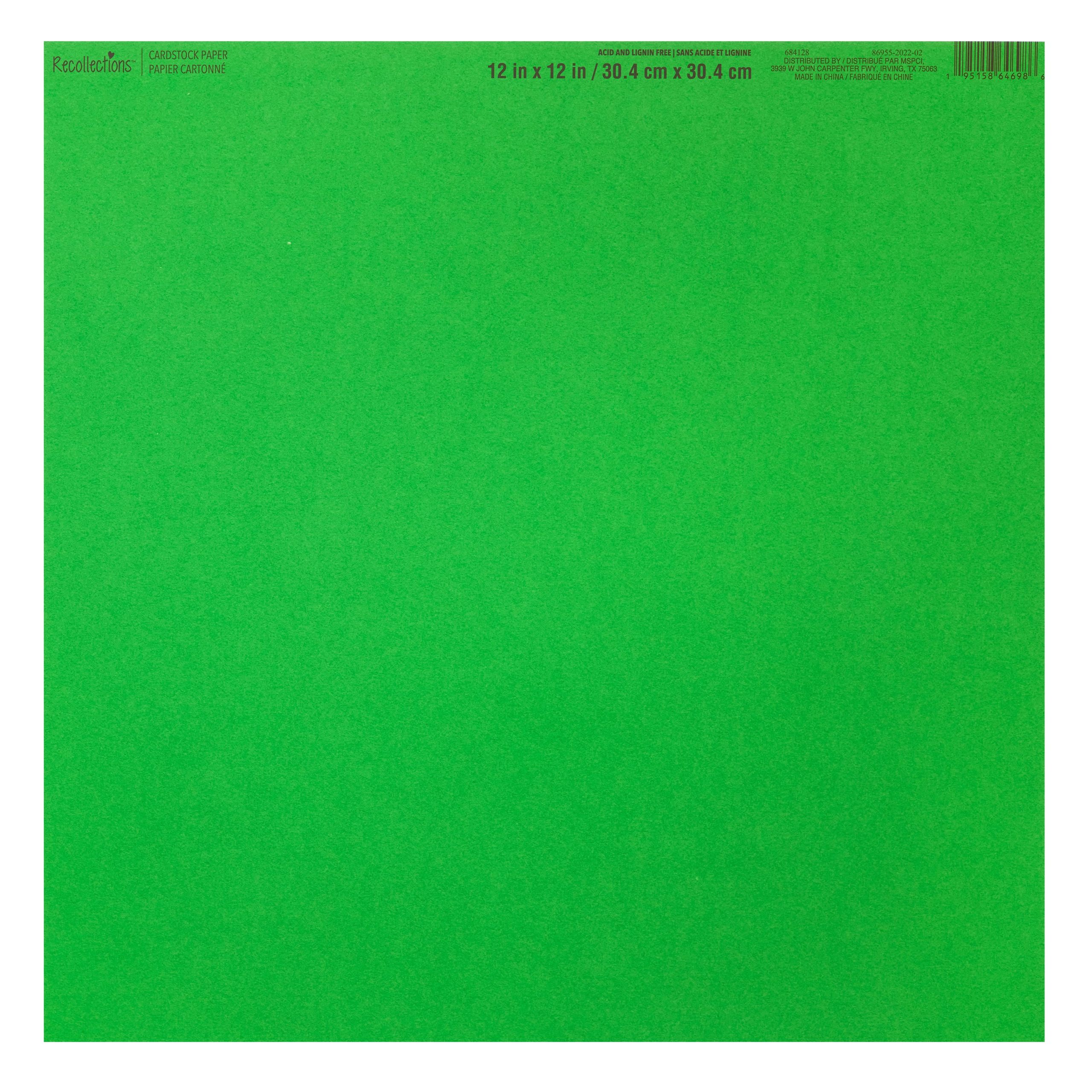 Smooth Solid Cardstock Paper by Recollections™, 12" x 12"