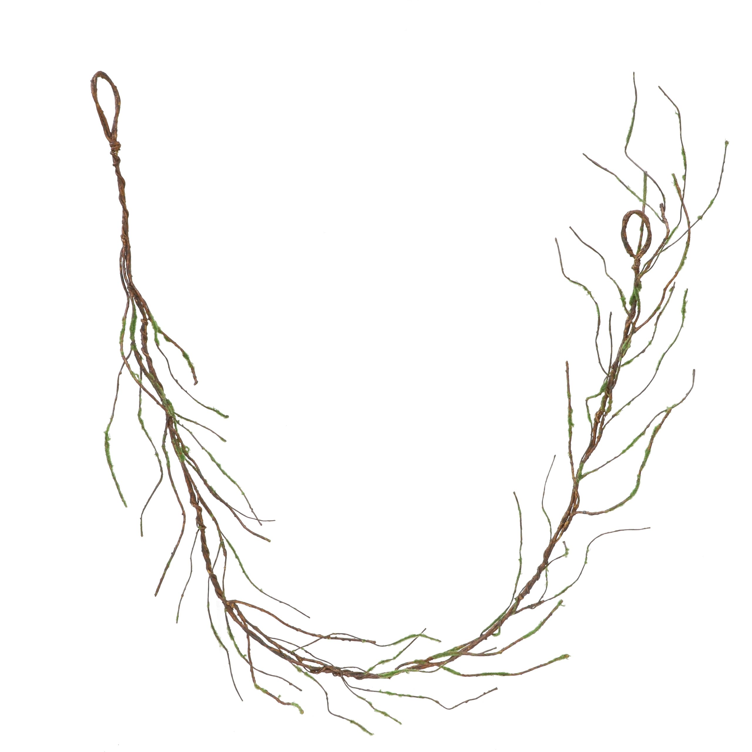 5ft. Green & Brown Moss & Twig Coiled Garland by Ashland® - Image 2