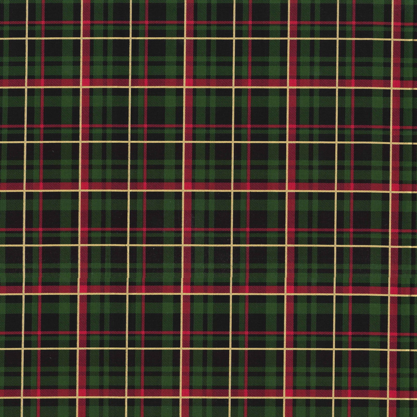 Fabric Traditions Christmas Green Glitter Cotton Fabric