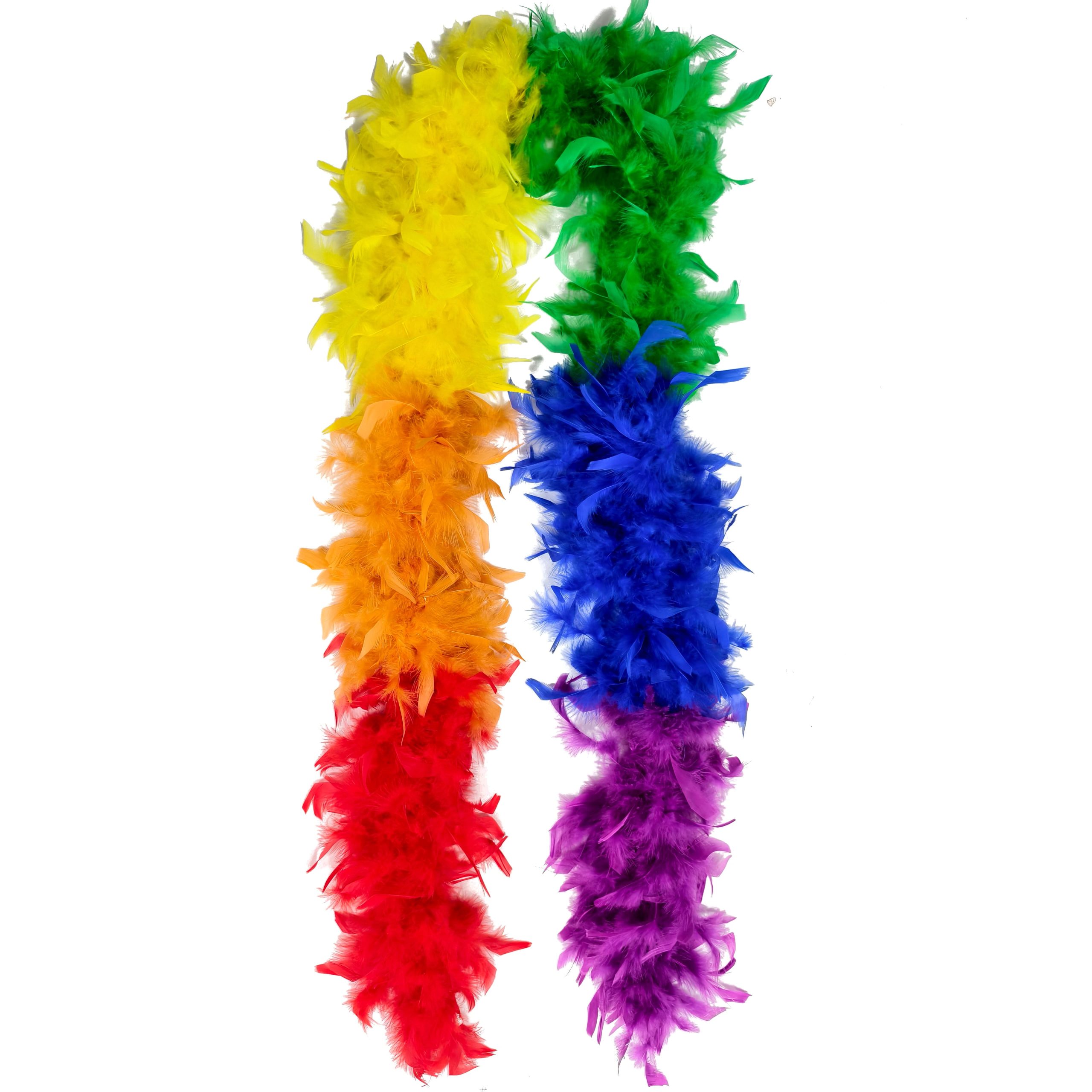 6ft. Rainbow Feather Boa Garland by Celebrate It™ - Image 3