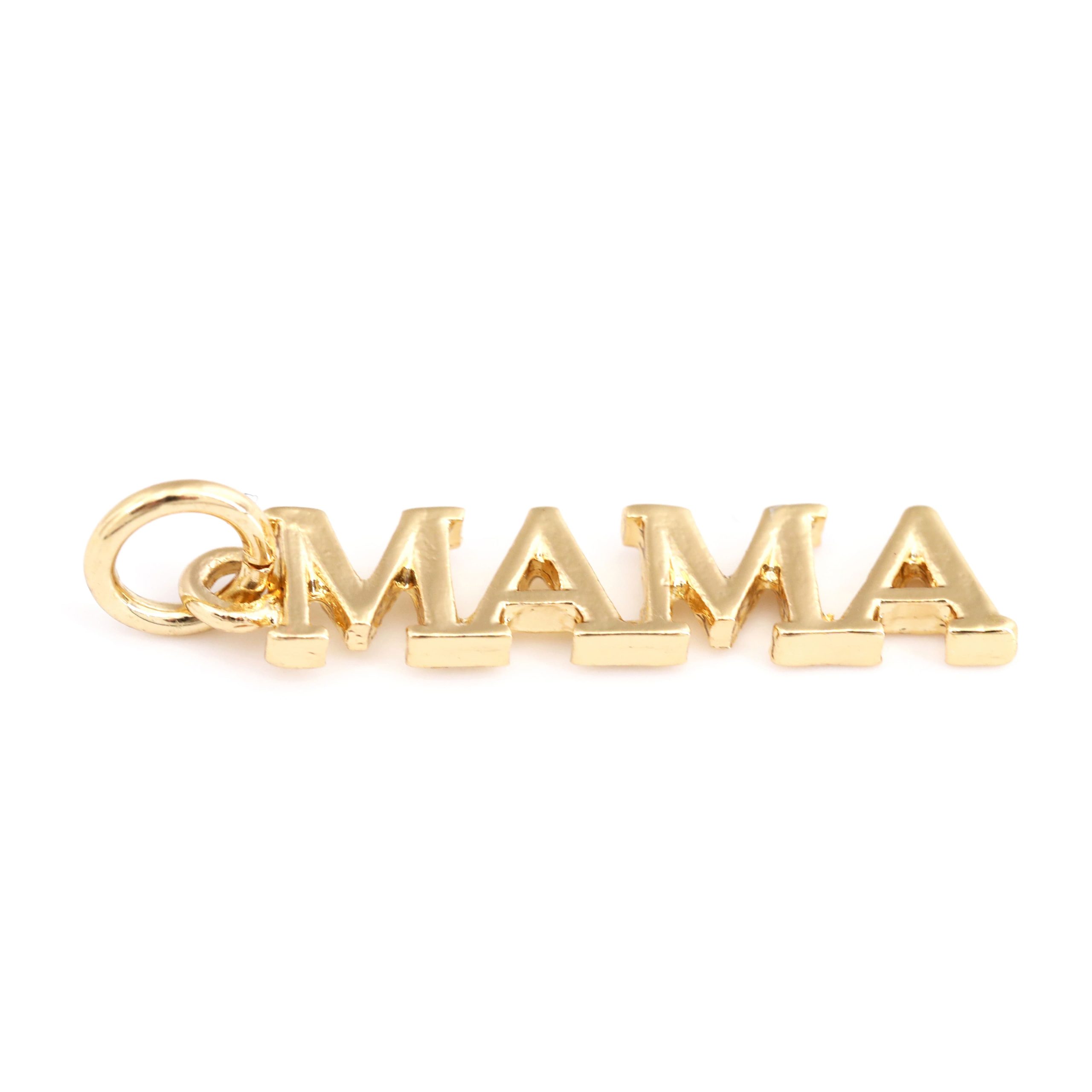 14K Gold Plated Mama Charm by Bead Landing™ - Image 3