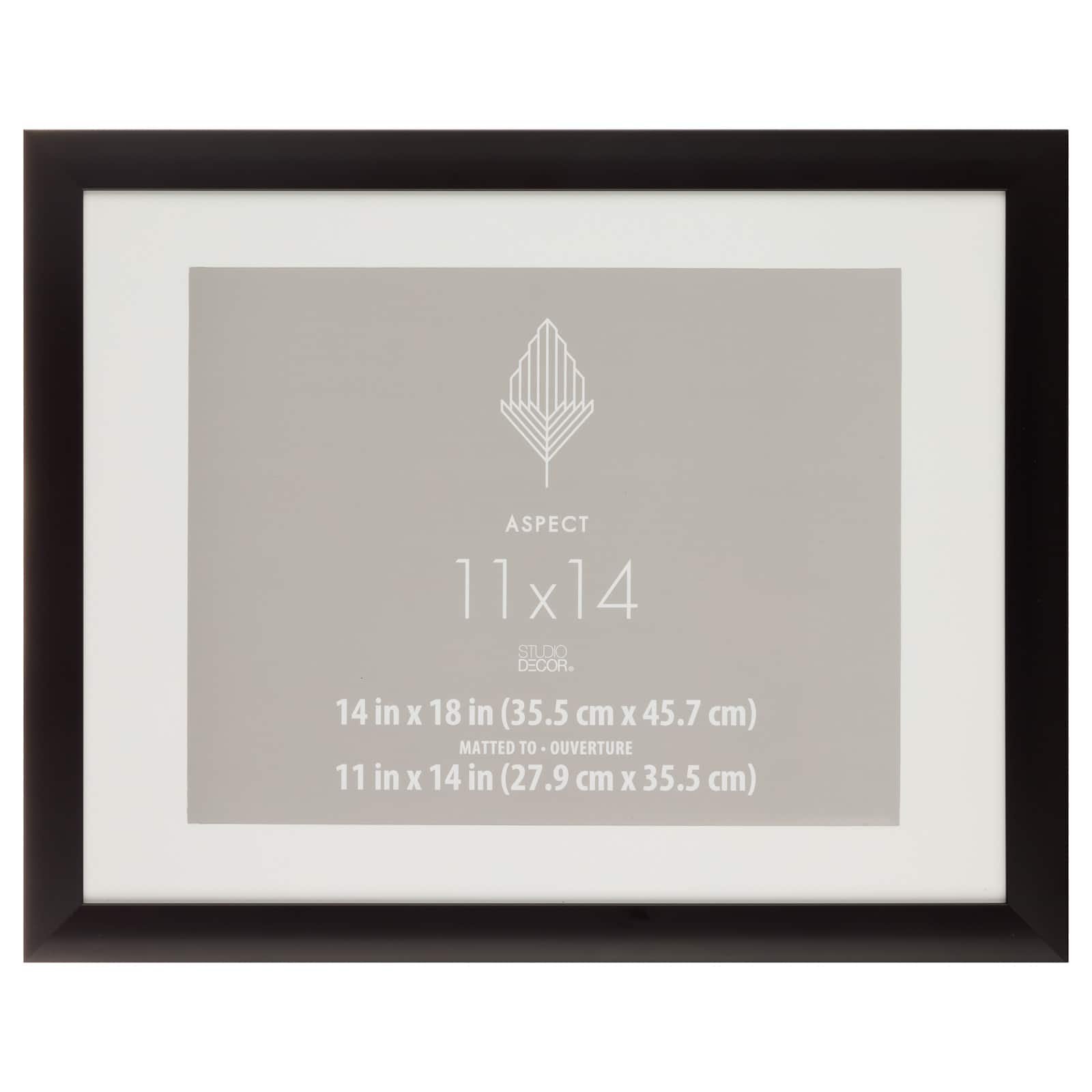 Aspect Black Frame with Mat by Studio Décor®