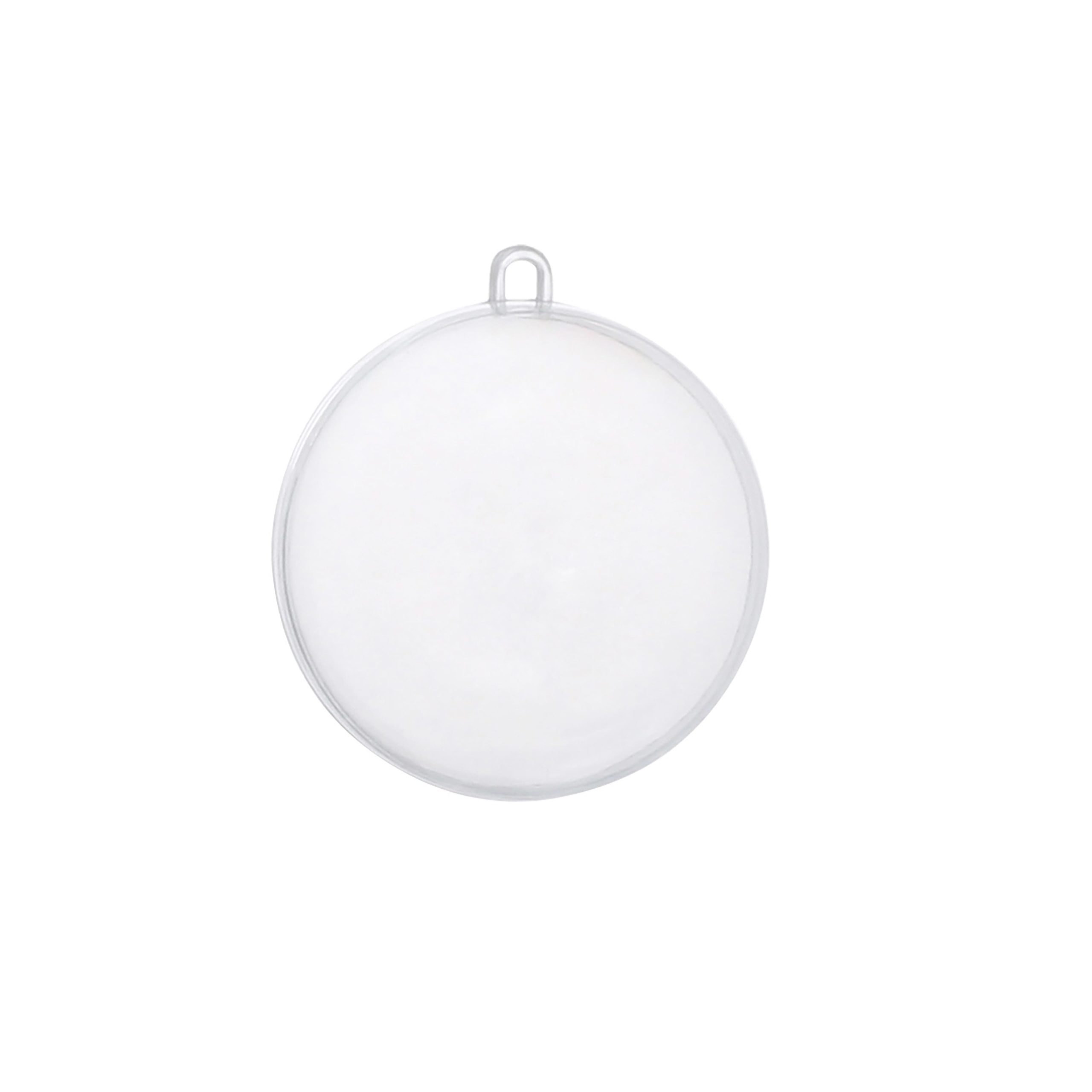 12 Pack 3.25" Fillable DIY Plastic Ball Ornaments by Make Market®