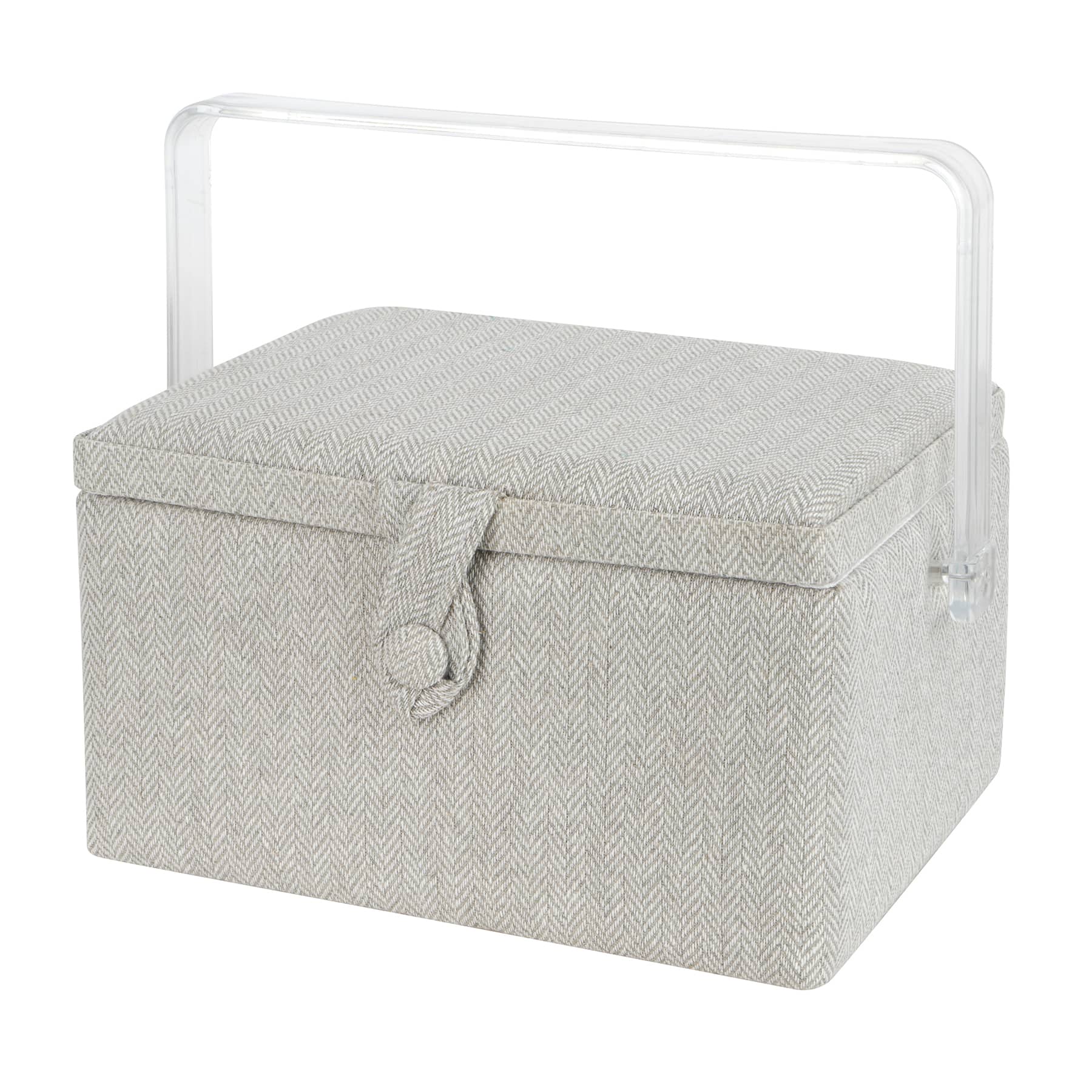 11.5" Gray Sewing Basket by Loops & Threads® - Image 4
