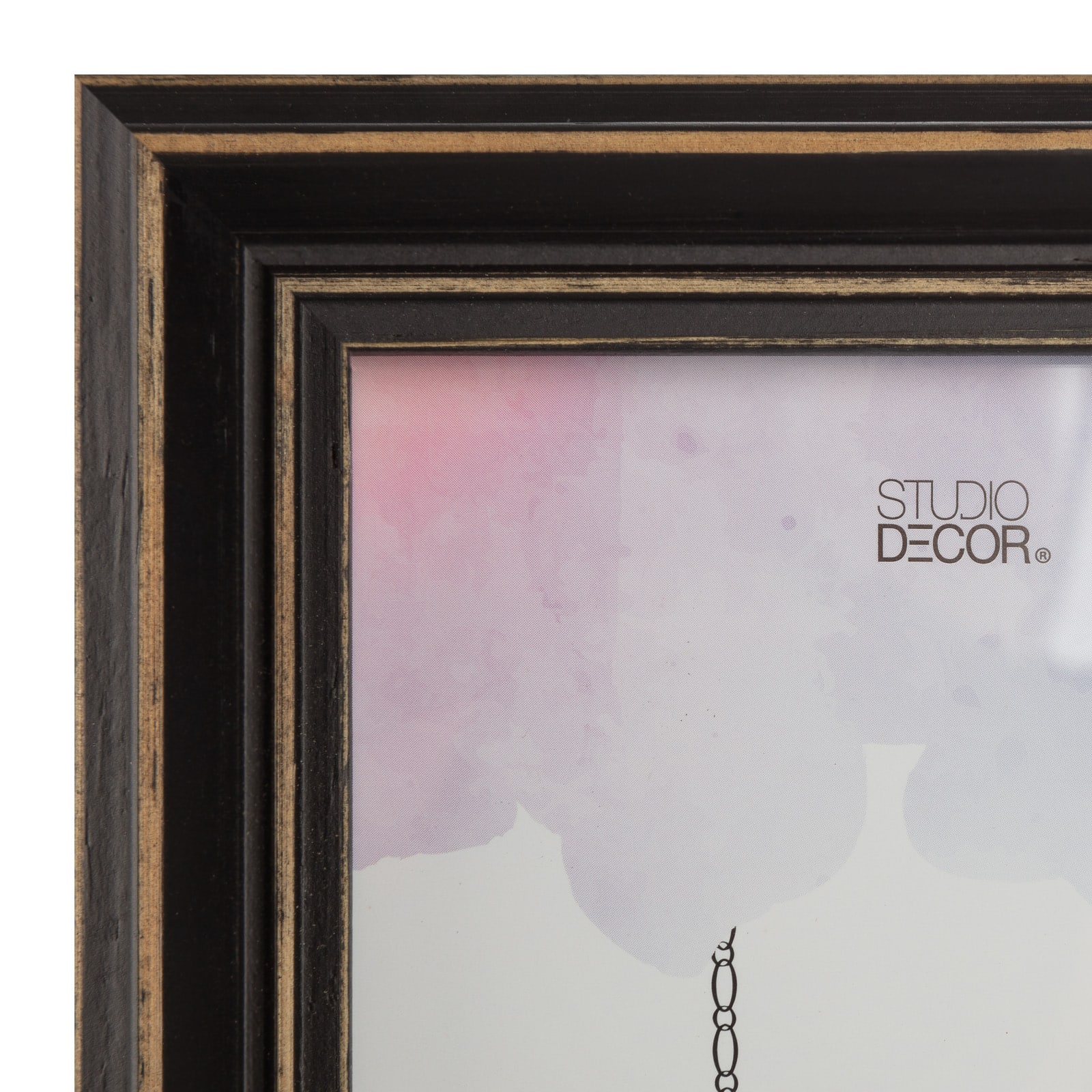 Simply Essentials™ Distressed Black Wood Frame by Studio Décor® - Image 3