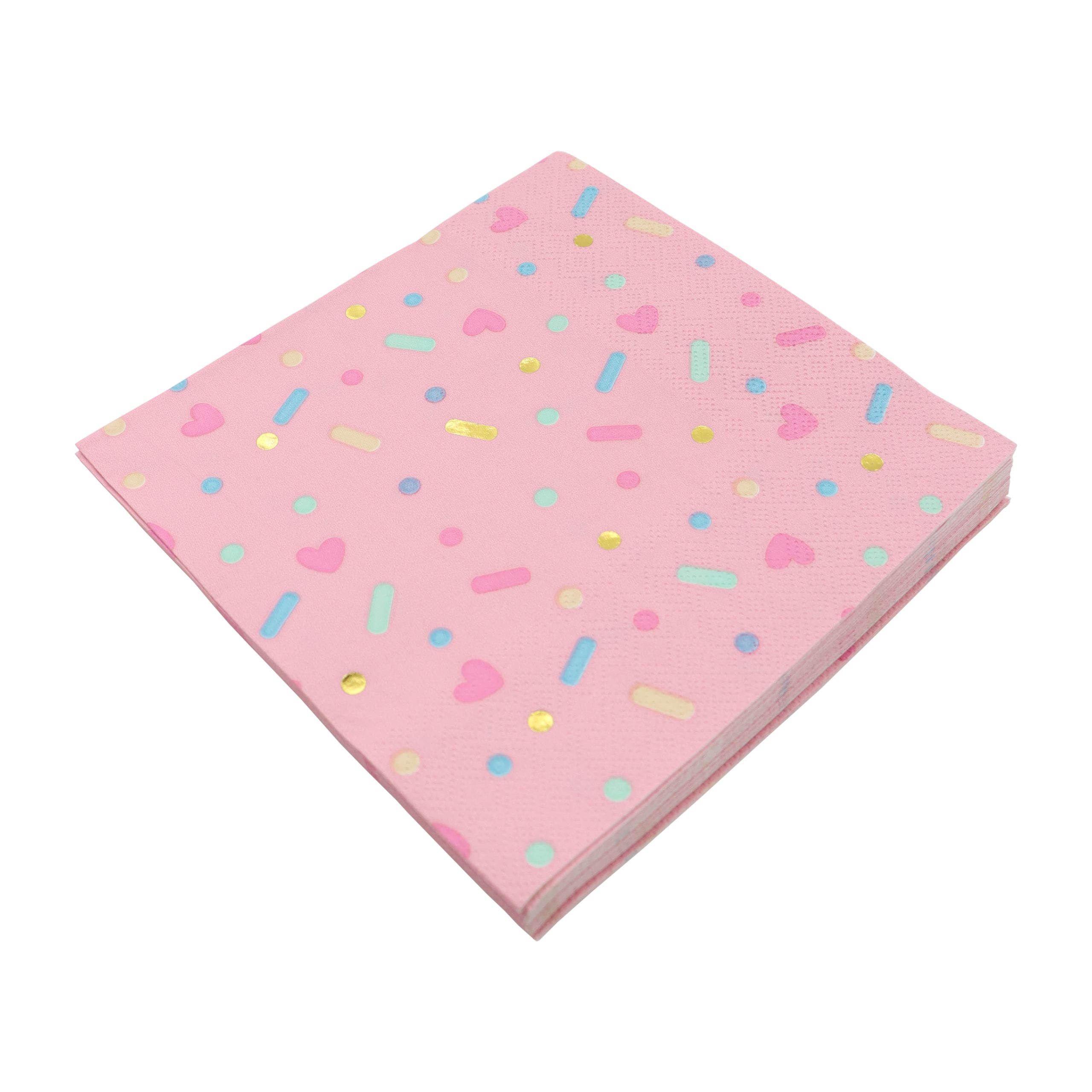 Pink Sprinkles Lunch Napkins, 20ct. by Celebrate It™ - Image 3