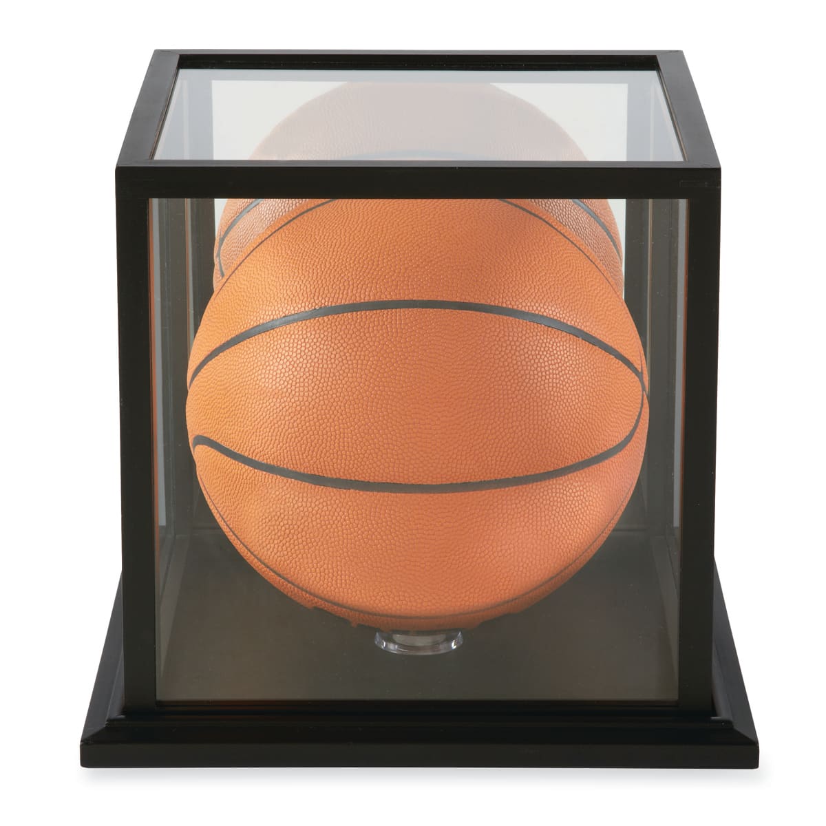 Black Basketball Display Case with Mirror Back by Studio Décor® - Image 3
