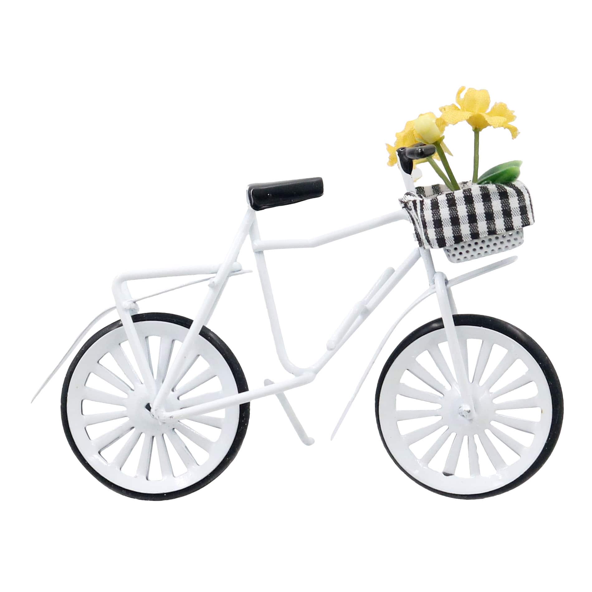 Mini White Bicycle Decoration by Ashland®