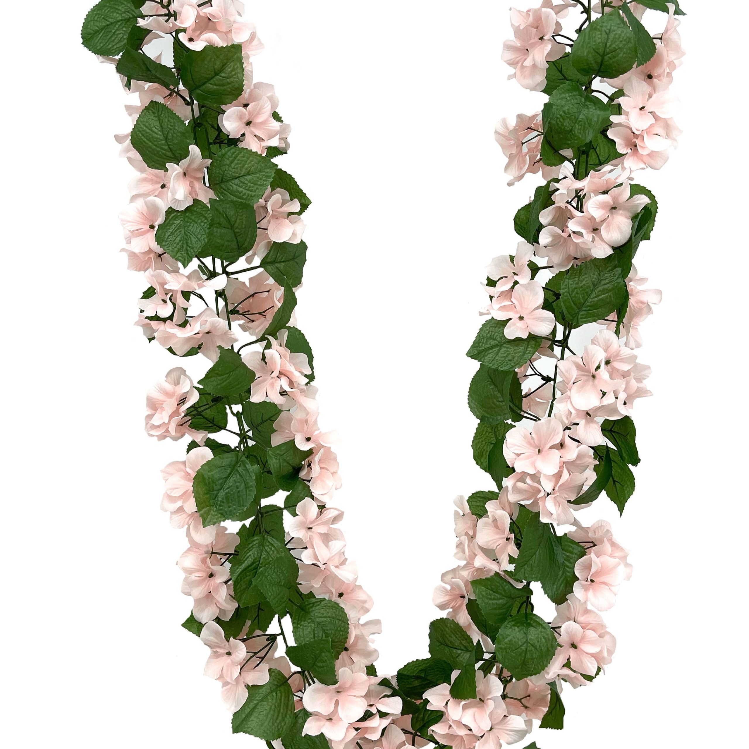 6ft. Pink Hydrangea Chain Garland by Ashland® - Image 2