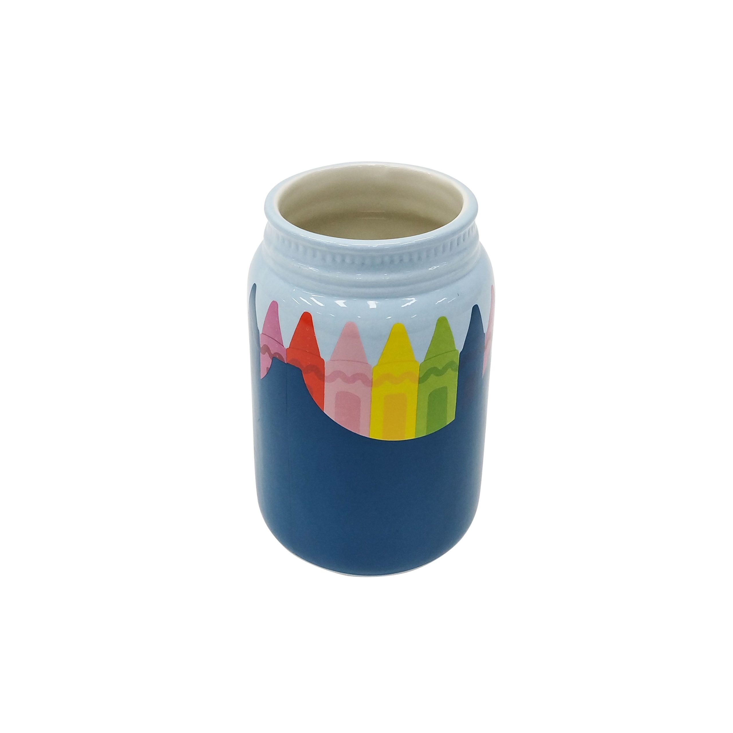 6" Crayons Ceramic Jar by B2C™ - Image 2