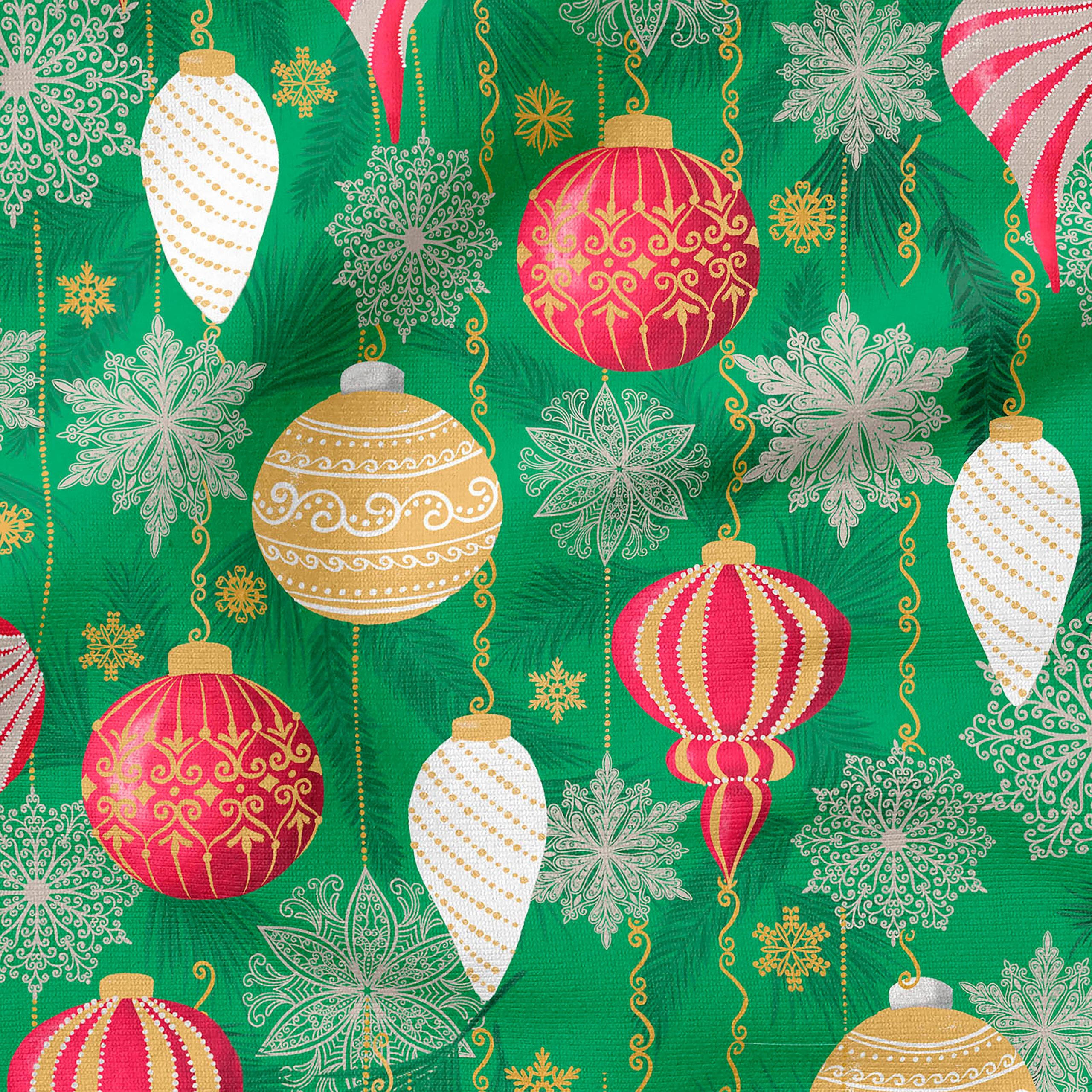 Fabric Editions Christmas Ornaments Cotton Fabric - Image 4