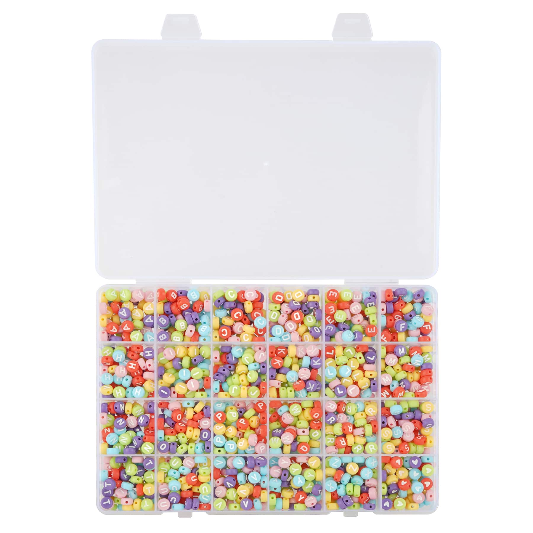 Multicolored Alphabet Round Beads, 7mm by Bead Landing™ - Image 2