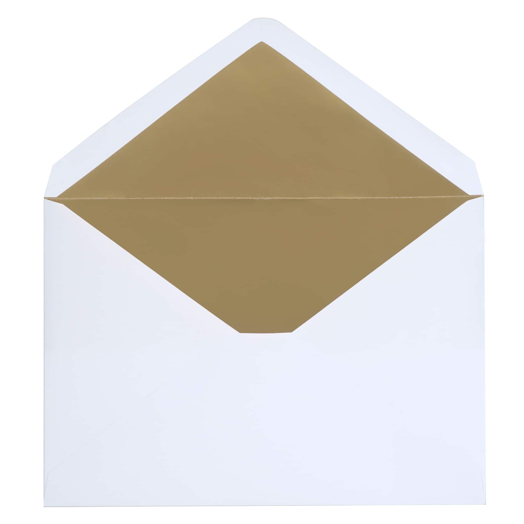 5.25" x 7.25" Gold Foil Lined Envelopes by Recollections™, 10ct. - Image 2