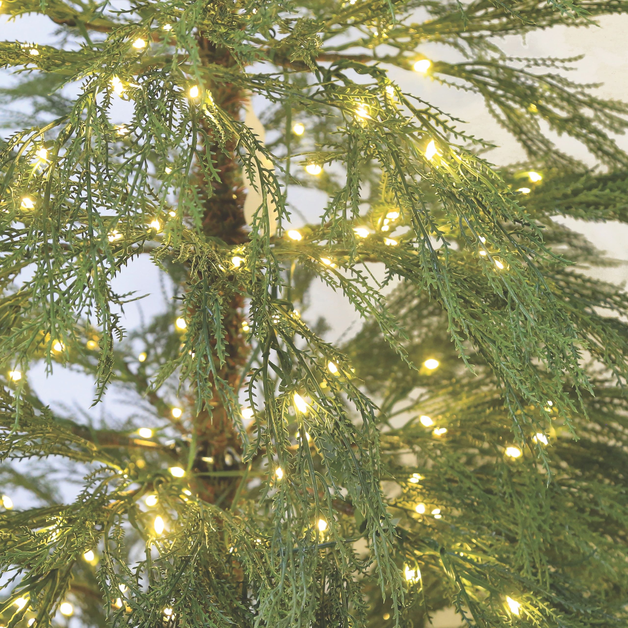 7ft. Pre-Lit Alpine Artificial Christmas Tree, Warm White LED Lights by Ashland® - Image 2