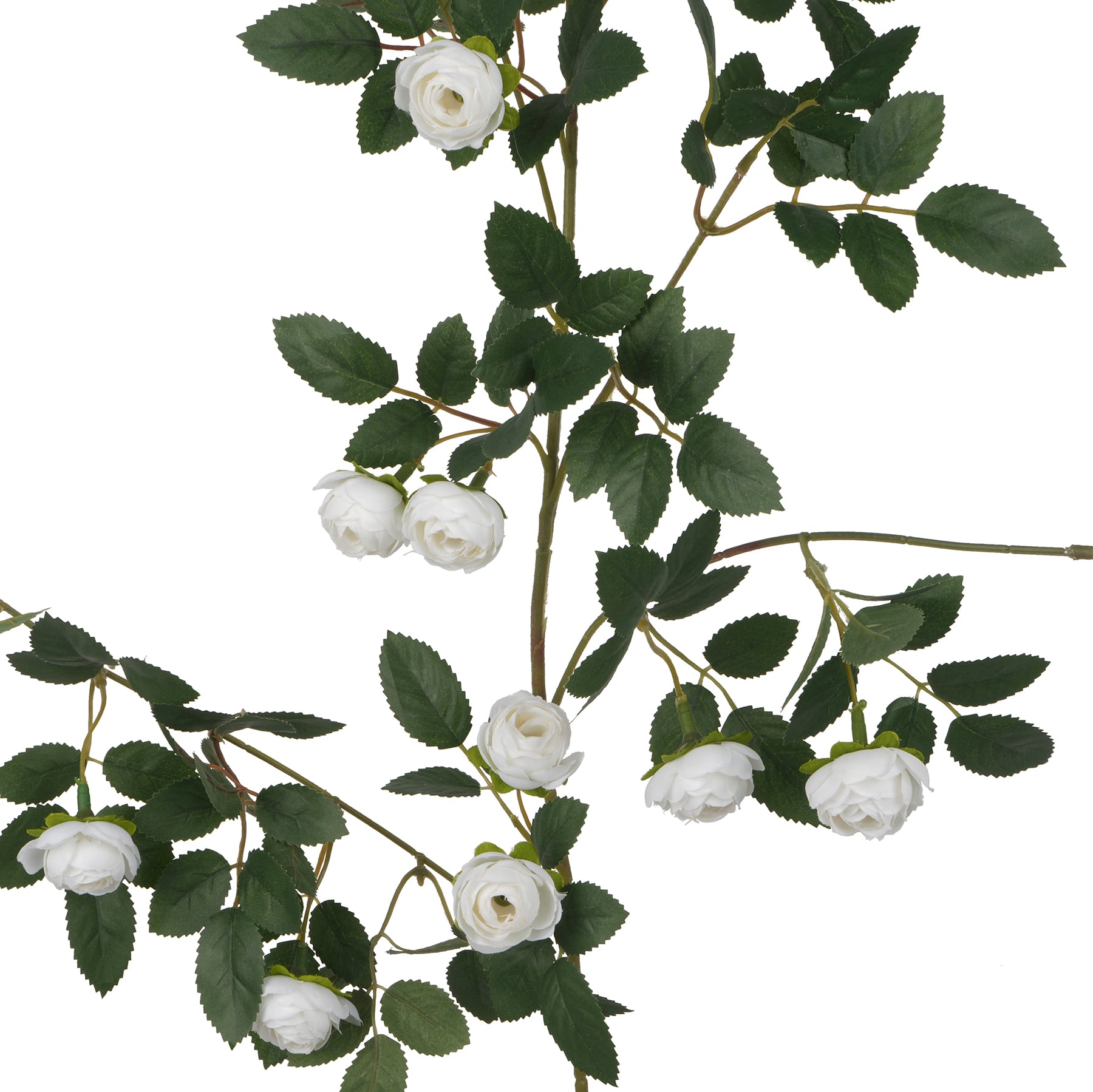 6ft. White Ranunculus Garland by Ashland® - Image 2