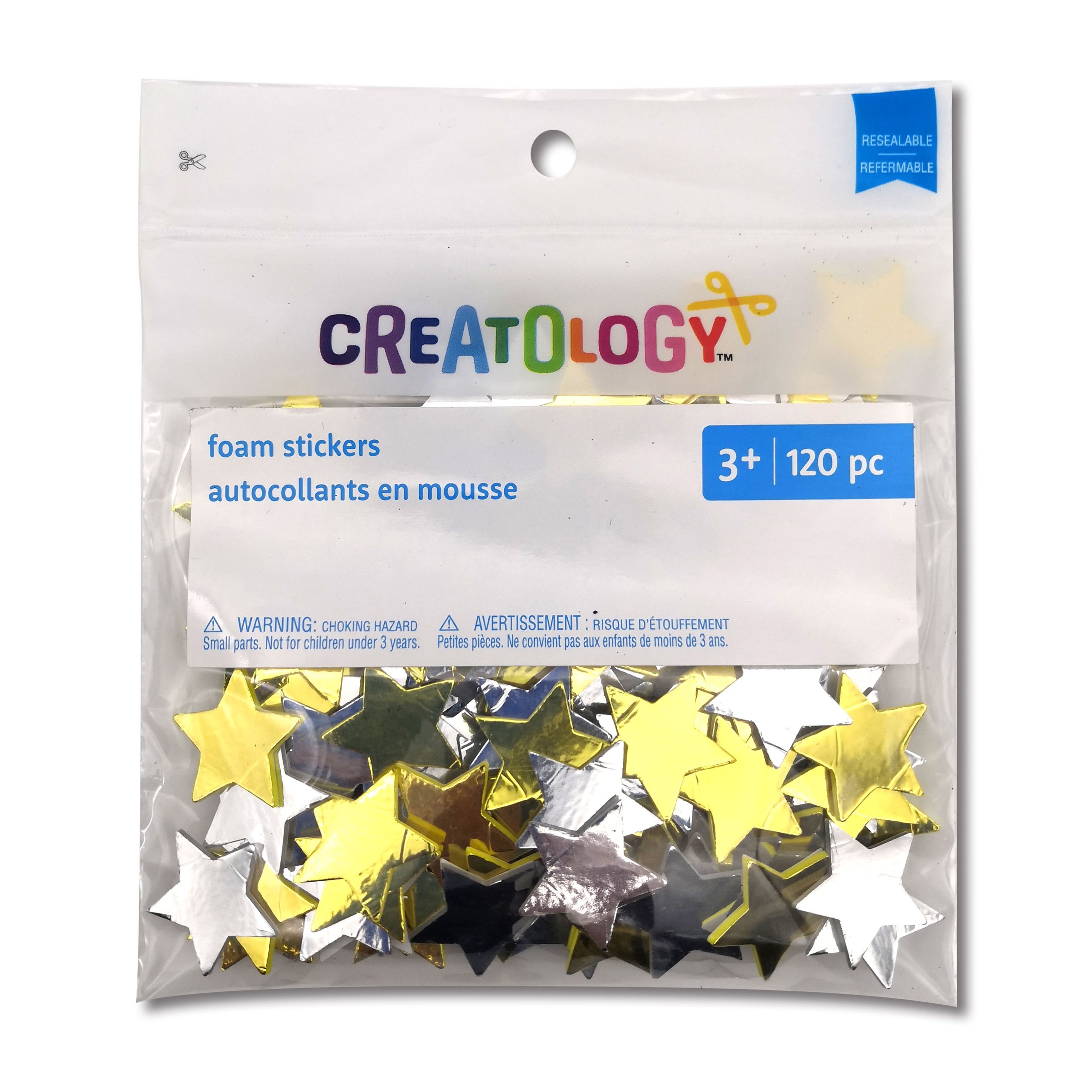 Metallic Foam Star Stickers by Creatology™ - Image 2