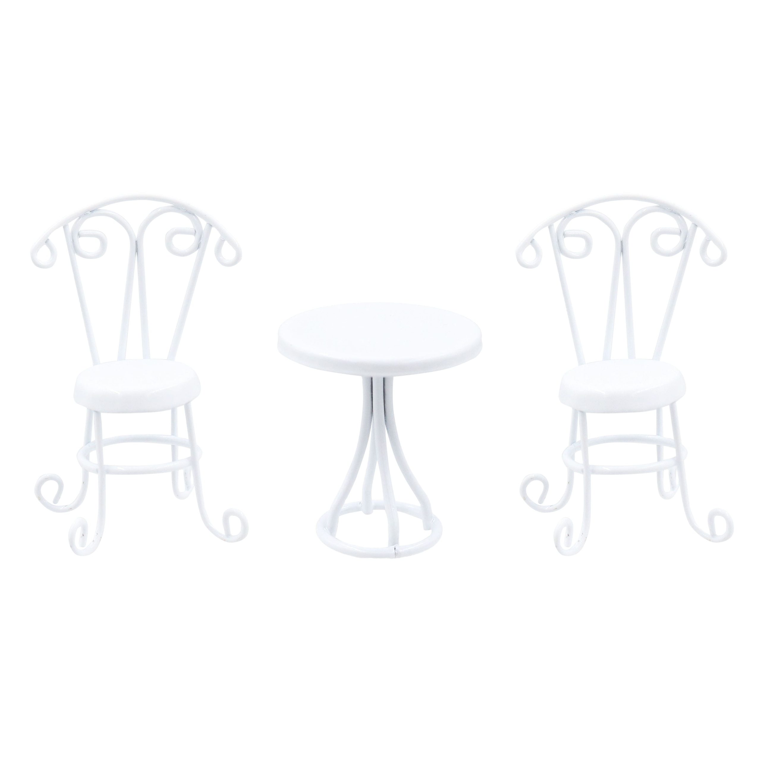 Mini White Metal Bistro Set by Ashland®