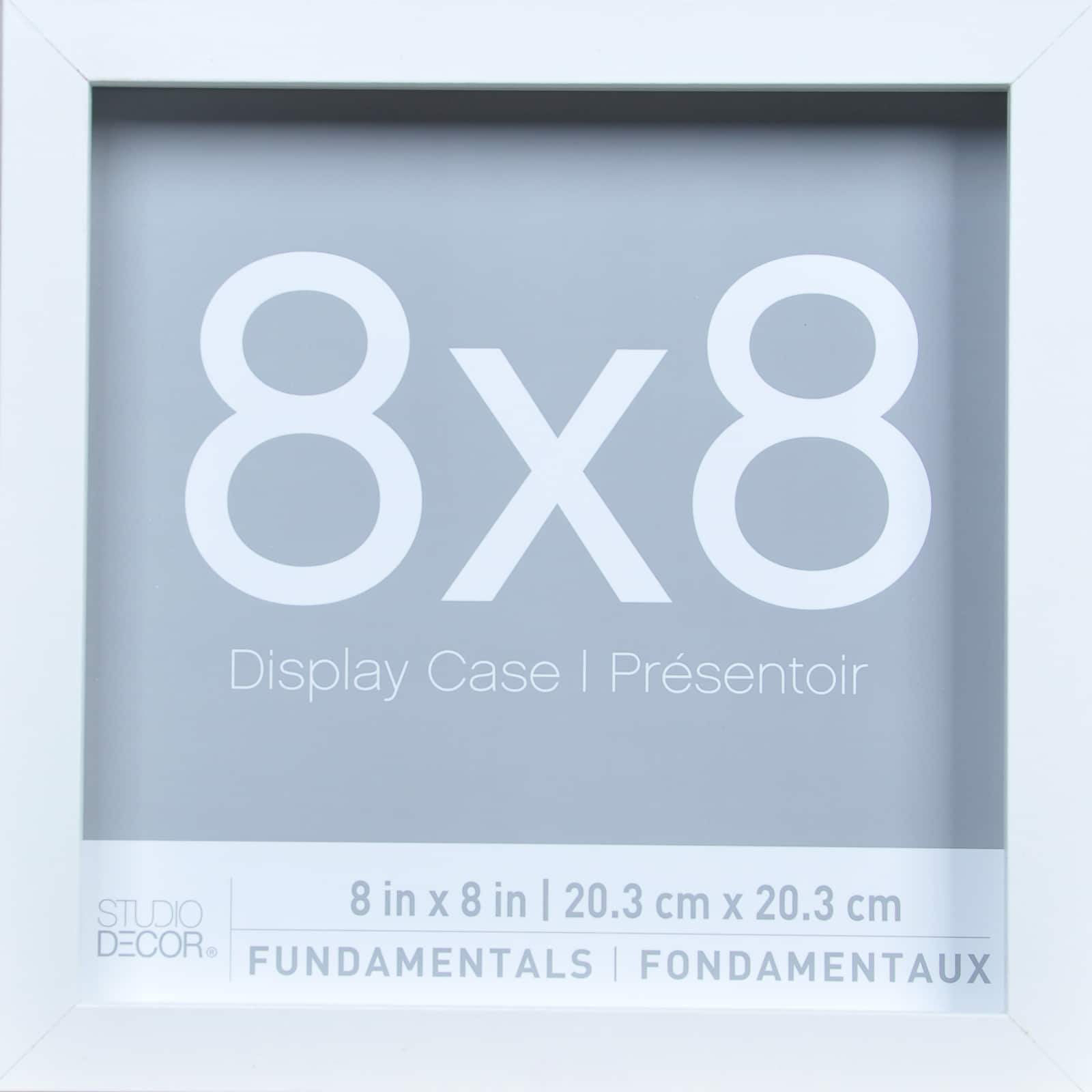 3 Pack Fundamentals 8" x 8" White Shadow Boxes by Studio Décor® - Image 4