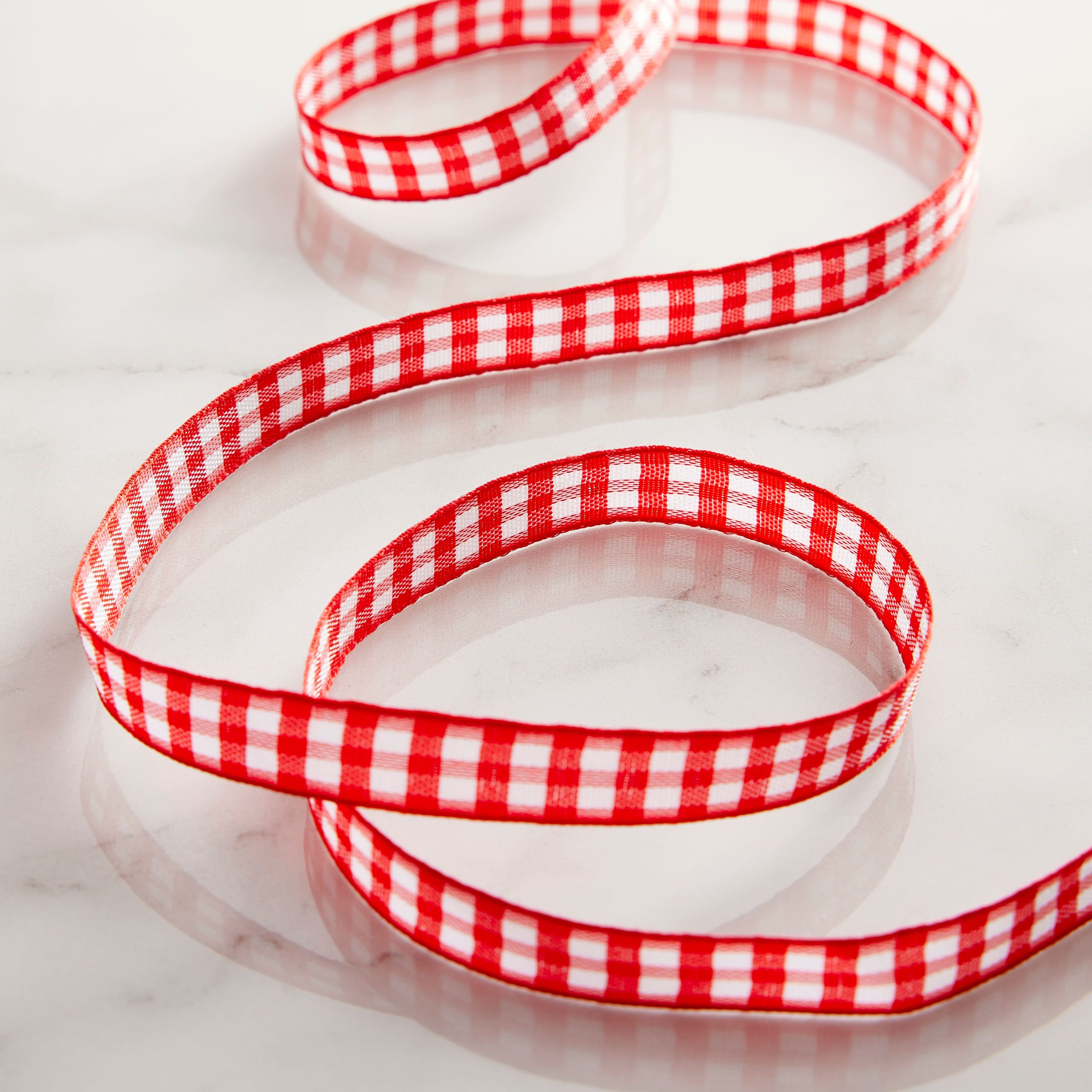 3/8'' x 7yd. Gingham Ribbon by Celebrate It™ - Image 2