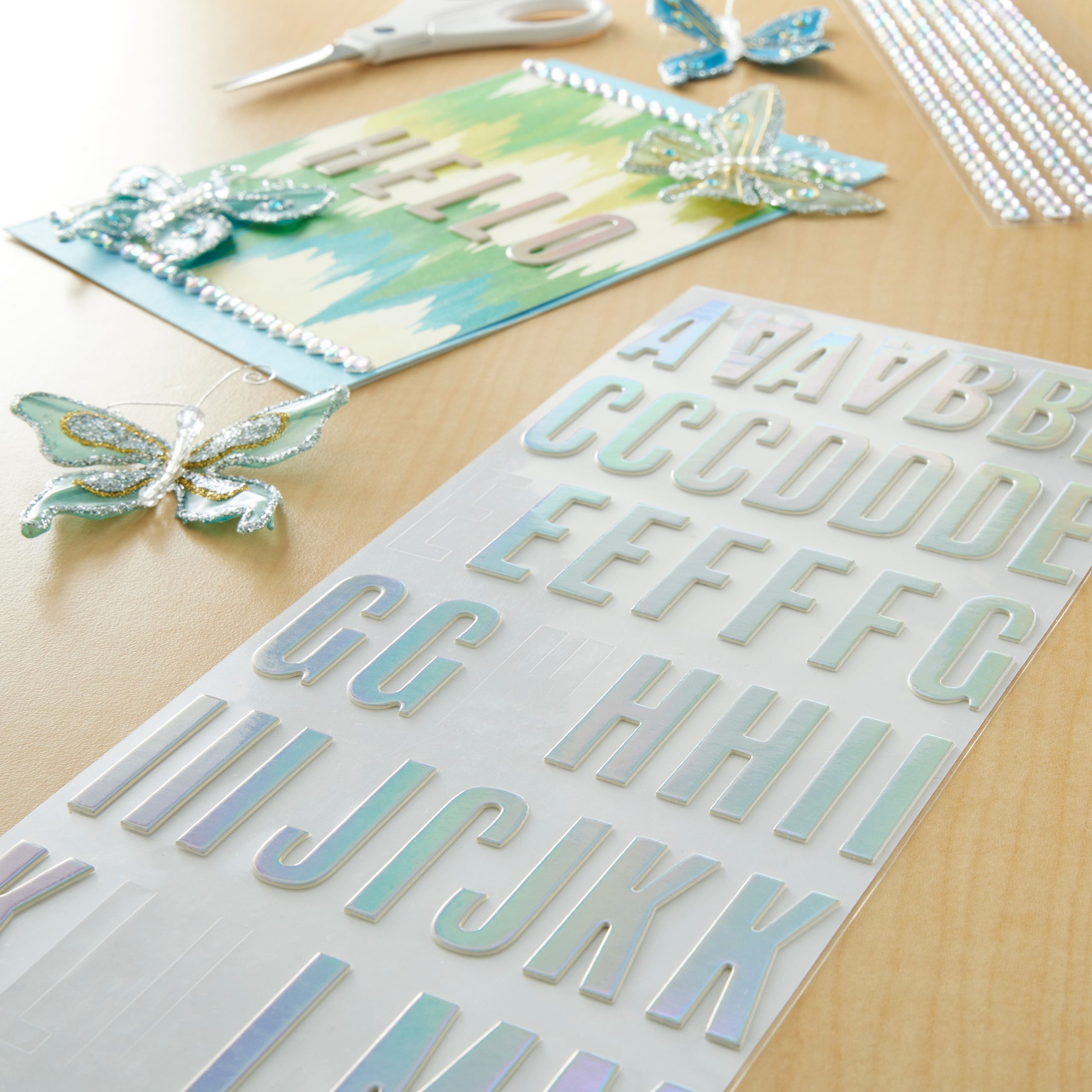 Iridescent Alphabet Chipboard Stickers by Recollections™ - Image 2