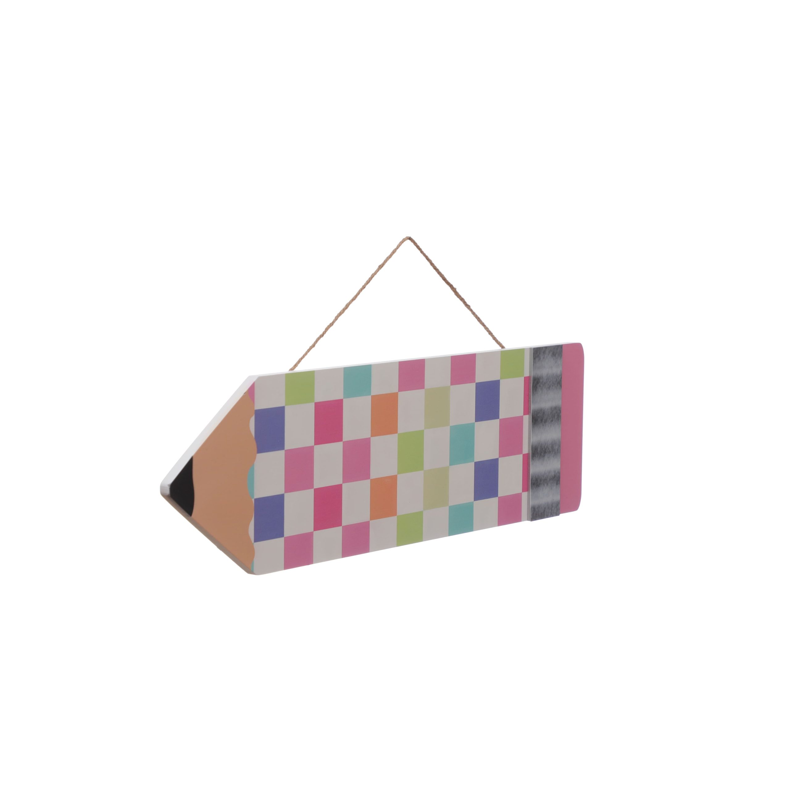 Class Rules! 23" x 7" Checkered Pencil Wall Décor by B2C™ - Image 2