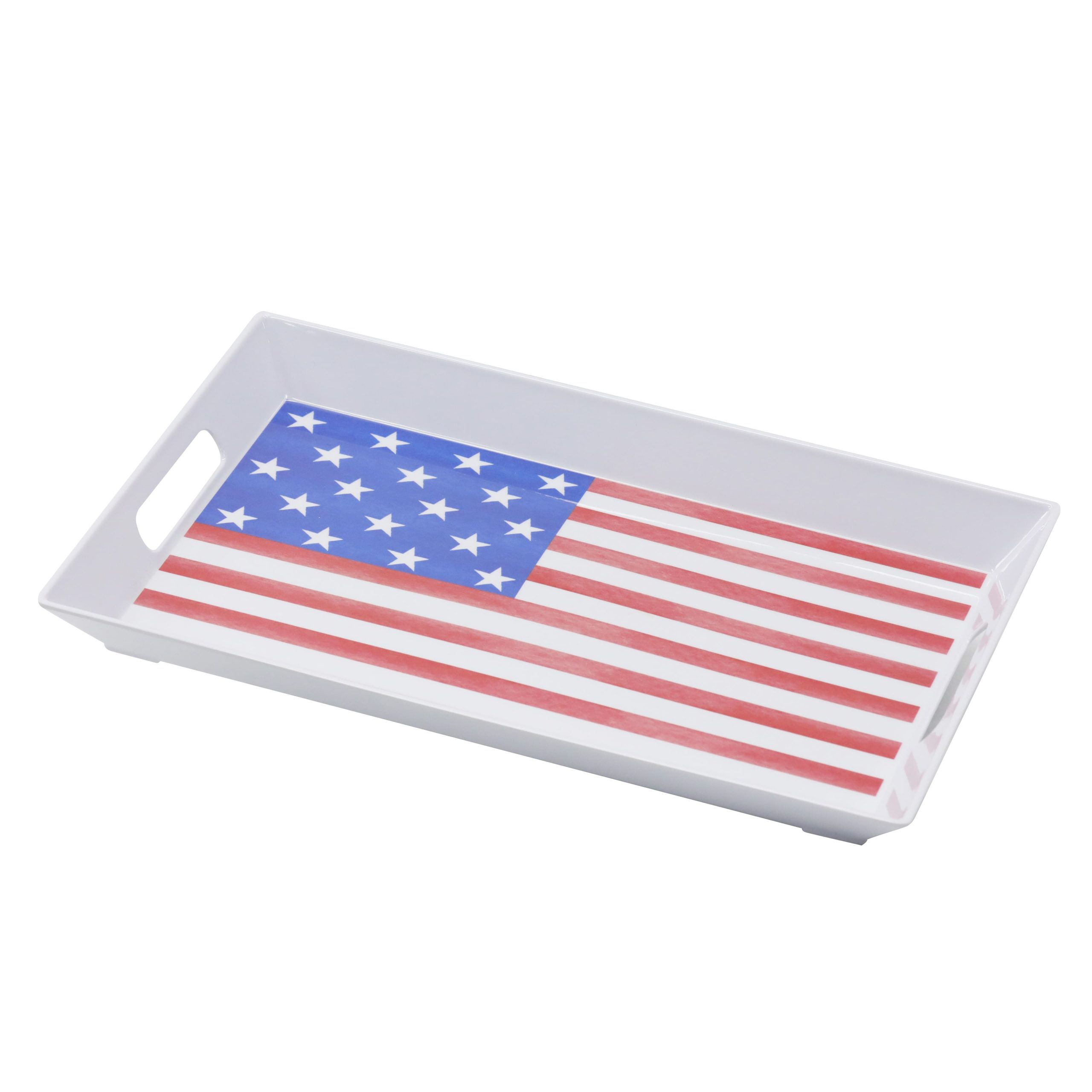 Red, White & Blue USA Flag Melamine Tray by Celebrate It™