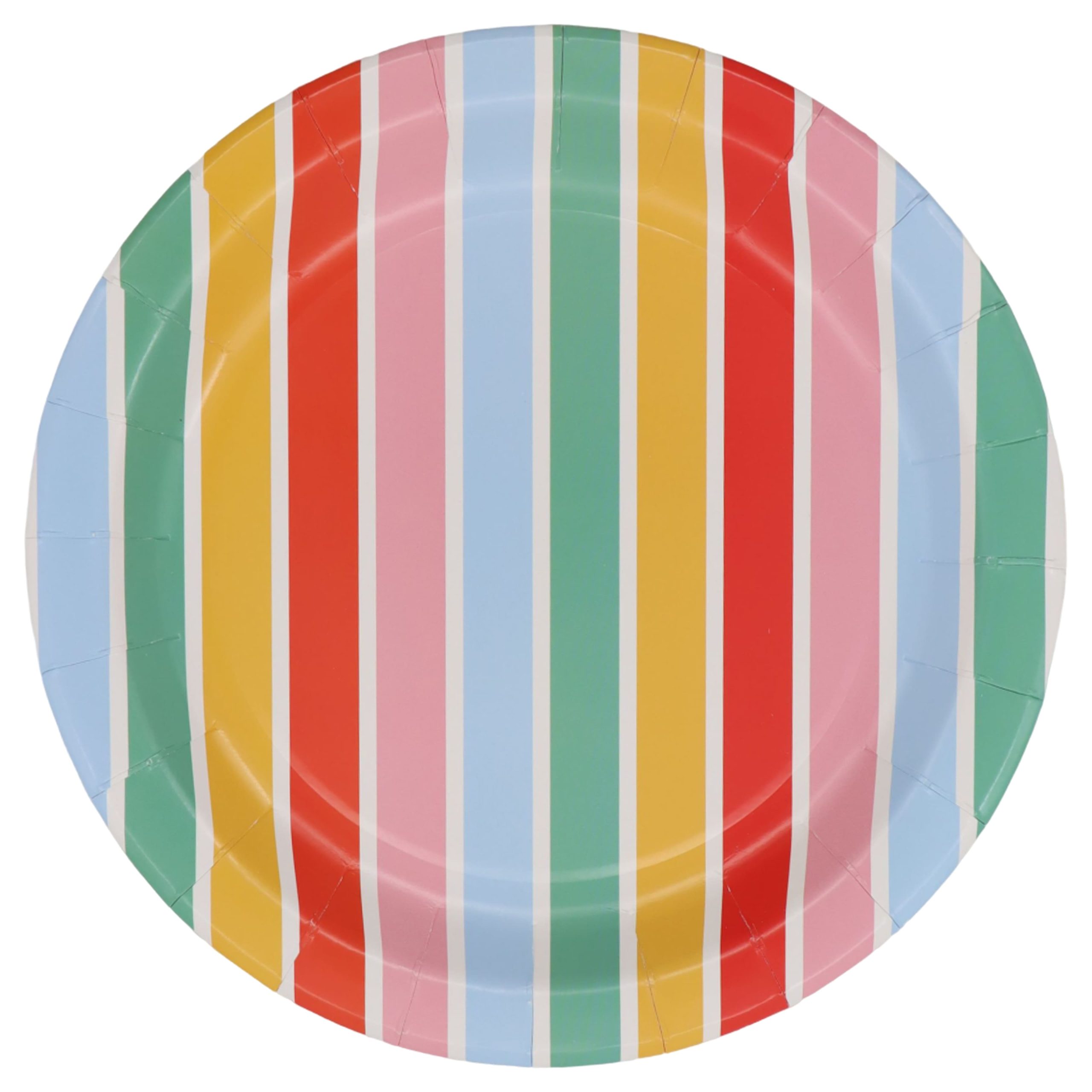 9" Multicolor Stripe Paper Plates, 10ct. by Celebrate It™