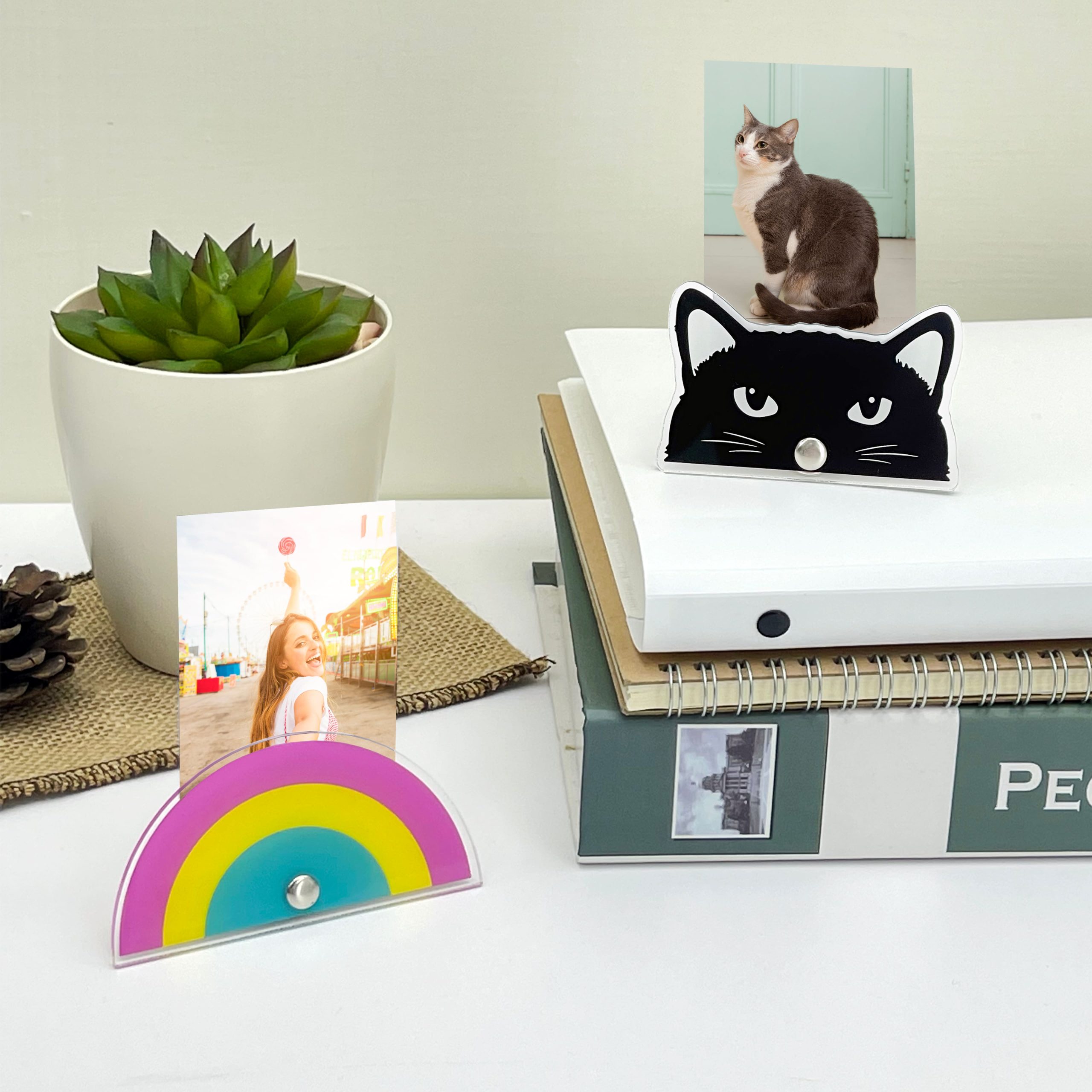 Black Cat Mini Clip Frame by Studio Décor® - Image 2