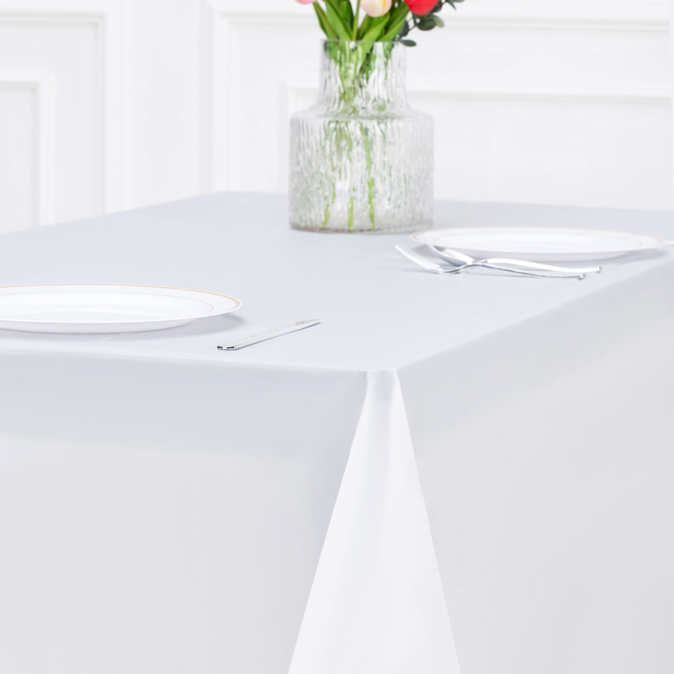 54" x 108" Solid Plastic Table Cover by Celebrate It™ - Image 2