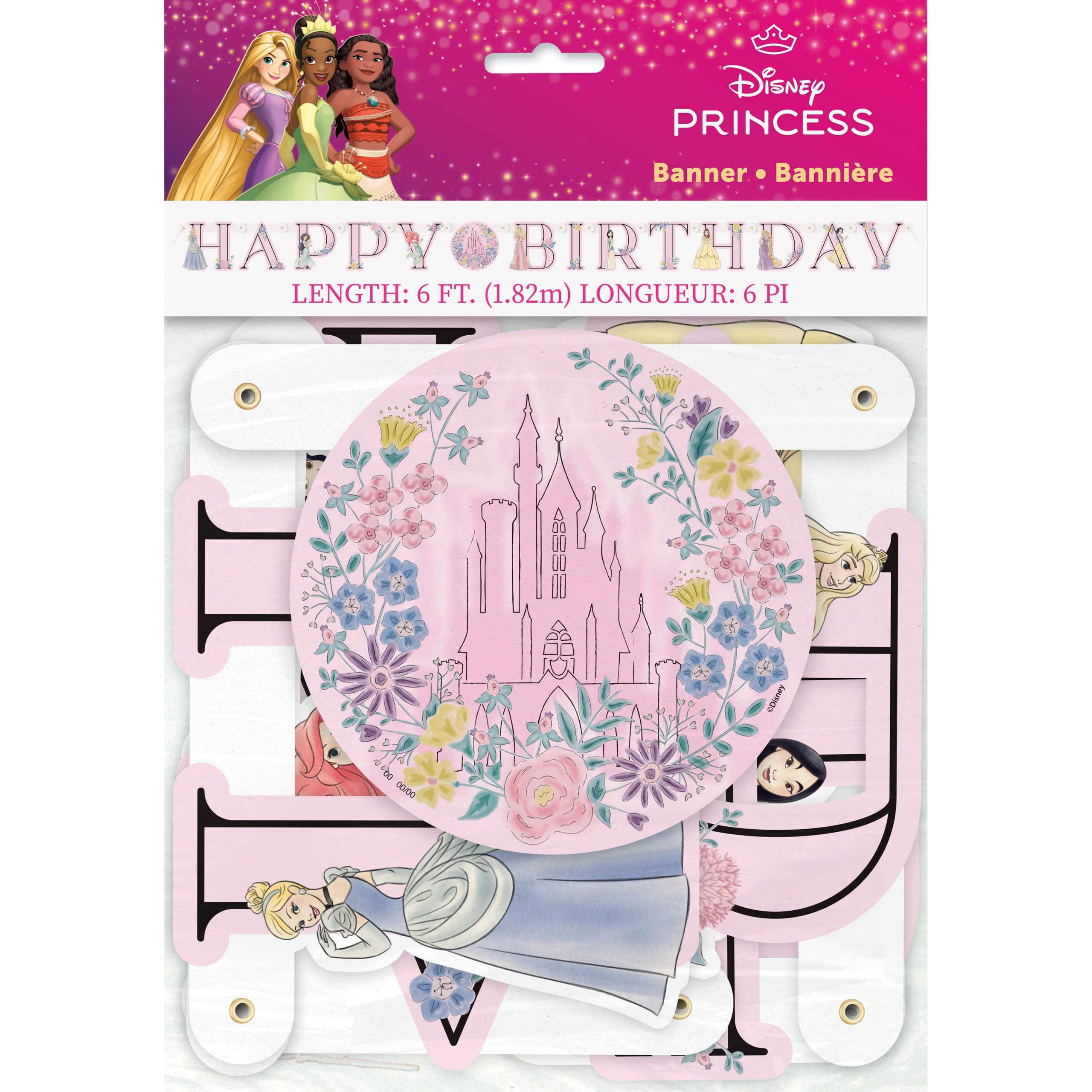 6ft. Disney® Princess Birthday Banner - Image 2