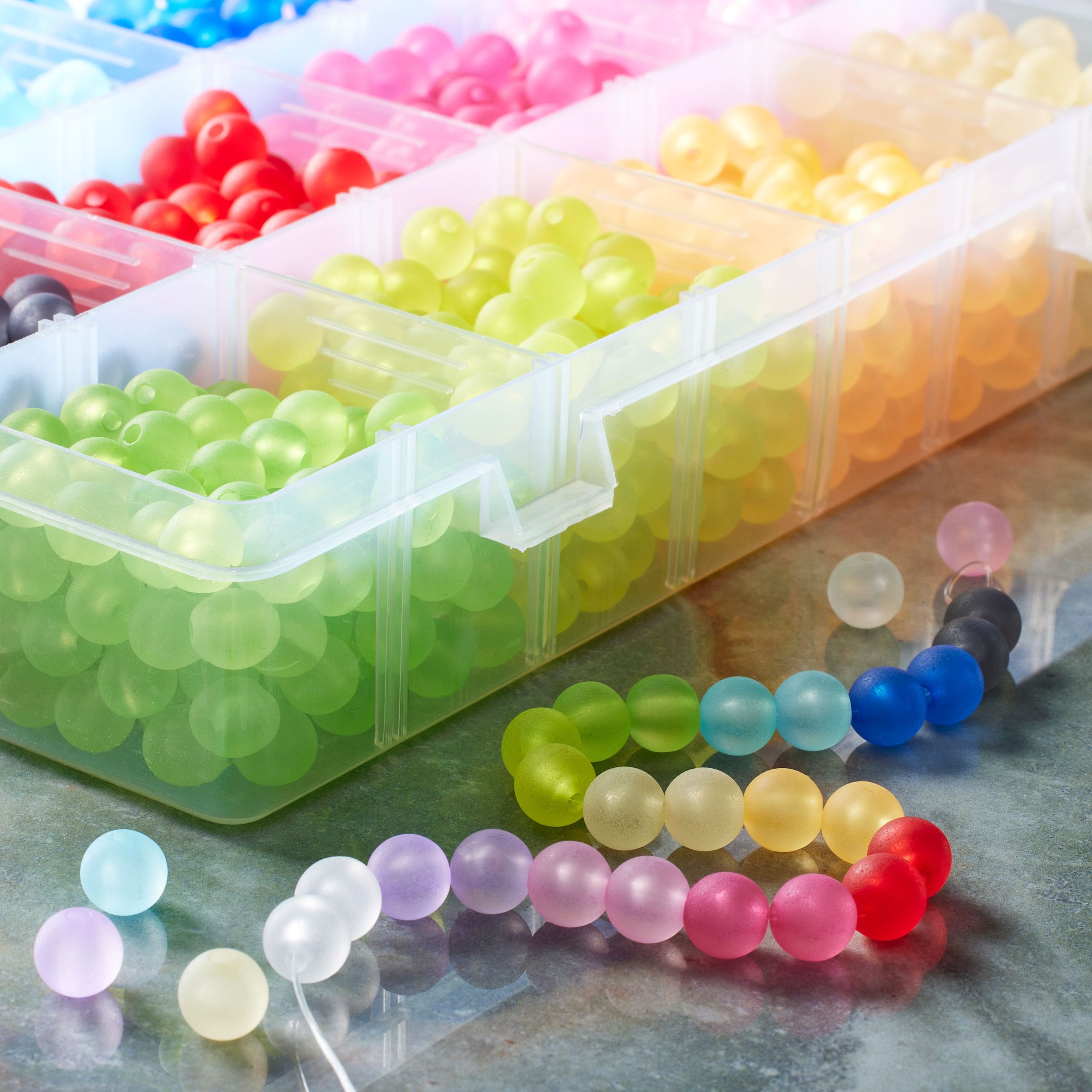 Matte Acrylic Craft Beads, 7.5mm by Bead Landing™ - Image 2